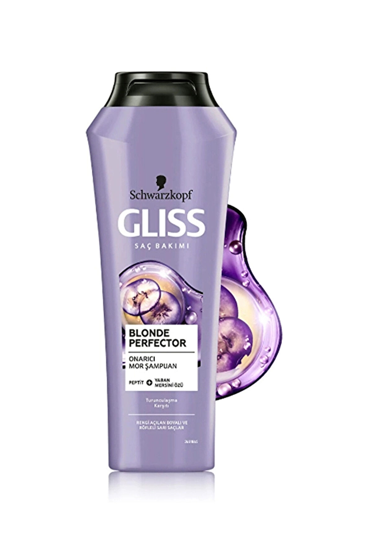4 ADET   Gliss Mor Şampuan 250Ml Blonde Perfector