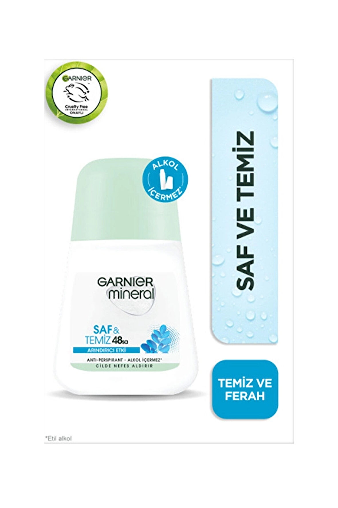 4 ADET   Garnier Mineral Roll-On Saf ve Temiz Kadın 50 ml
