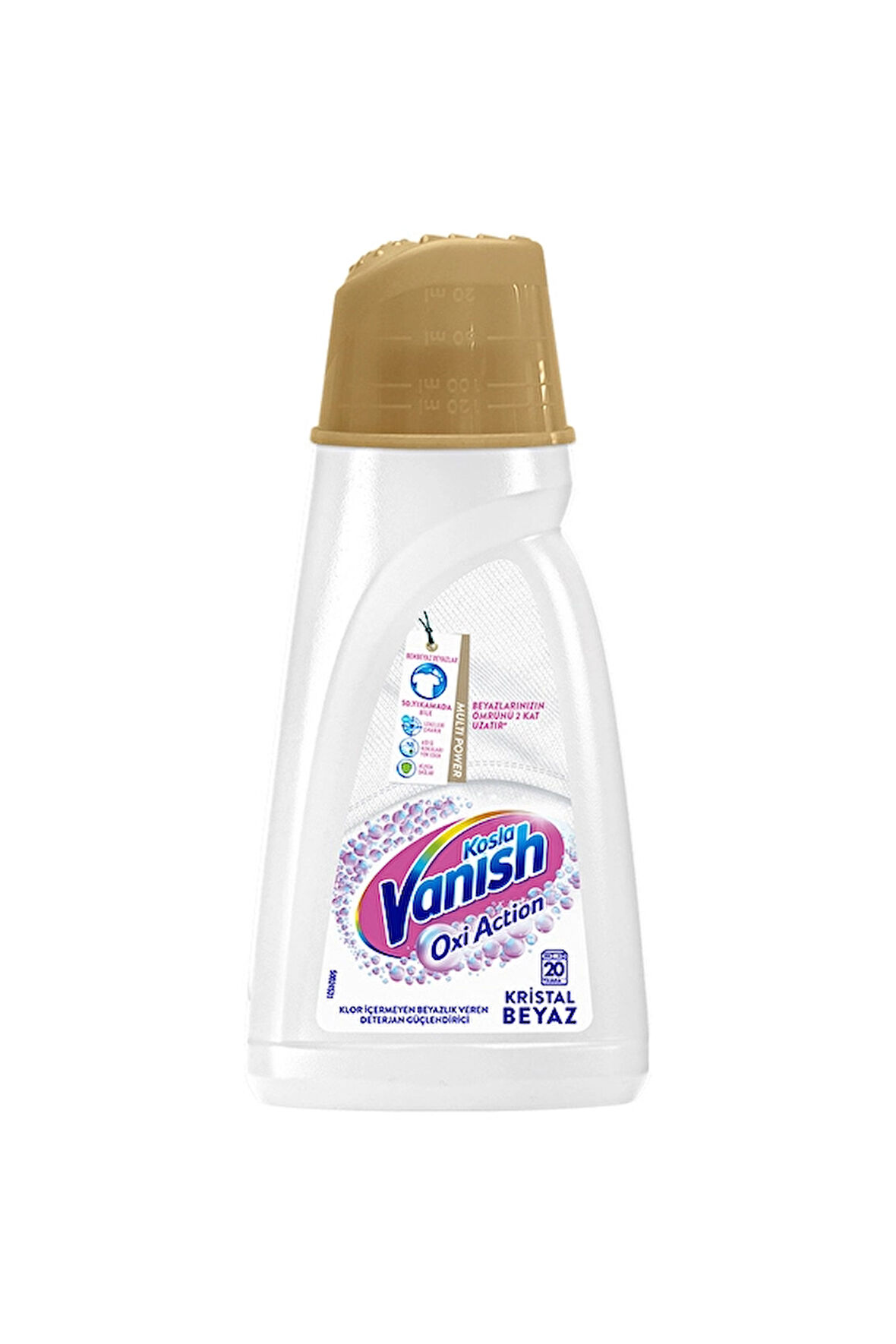 4 ADET   Vanish Kosla Multipower Beyazlar Için 1000 ml Sıvı Leke Çıkarıcı Deterjan Güçlendirici