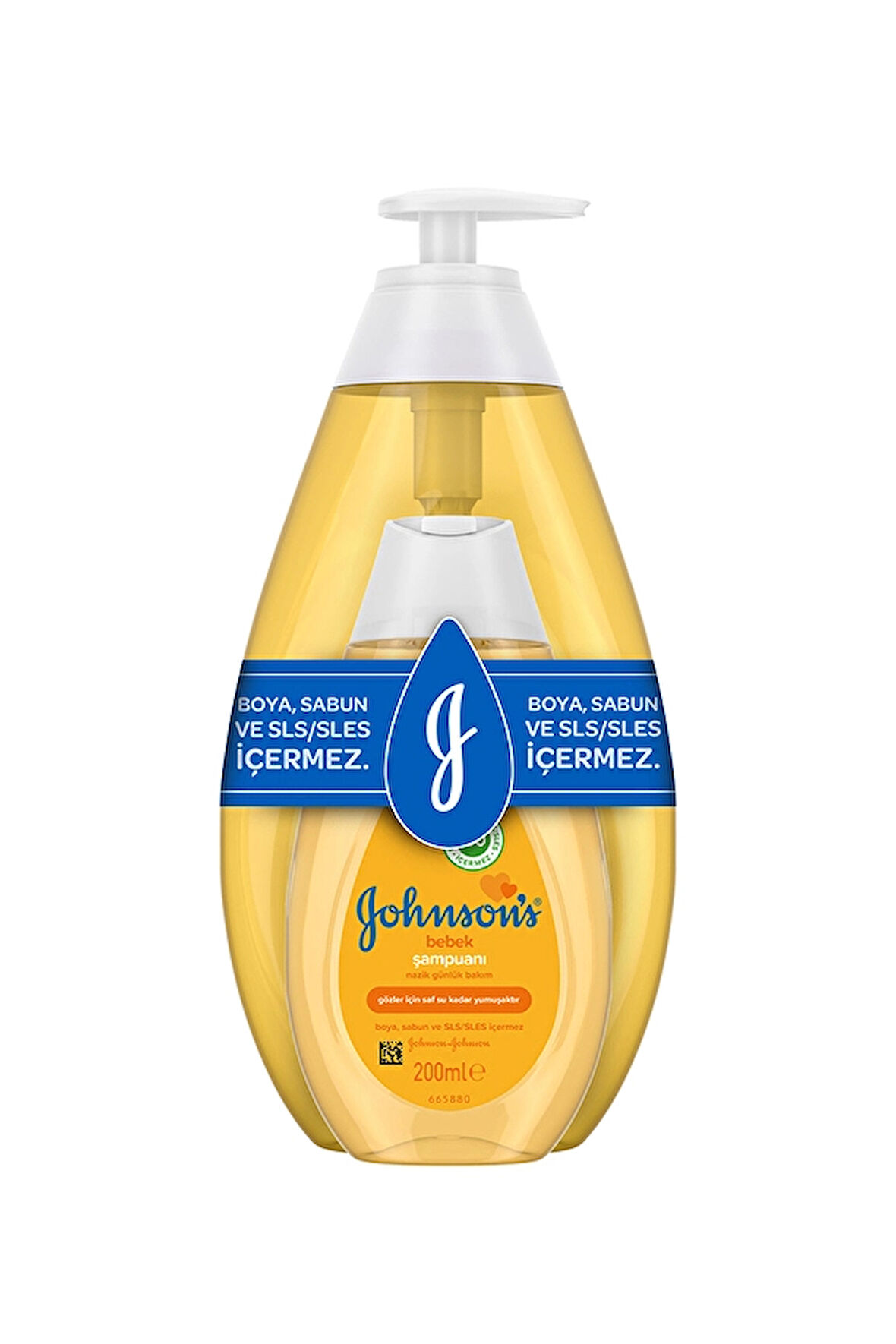 4 ADET   Johnson's Baby Şampuan 750 ml + 200 ml Avantaj Paket