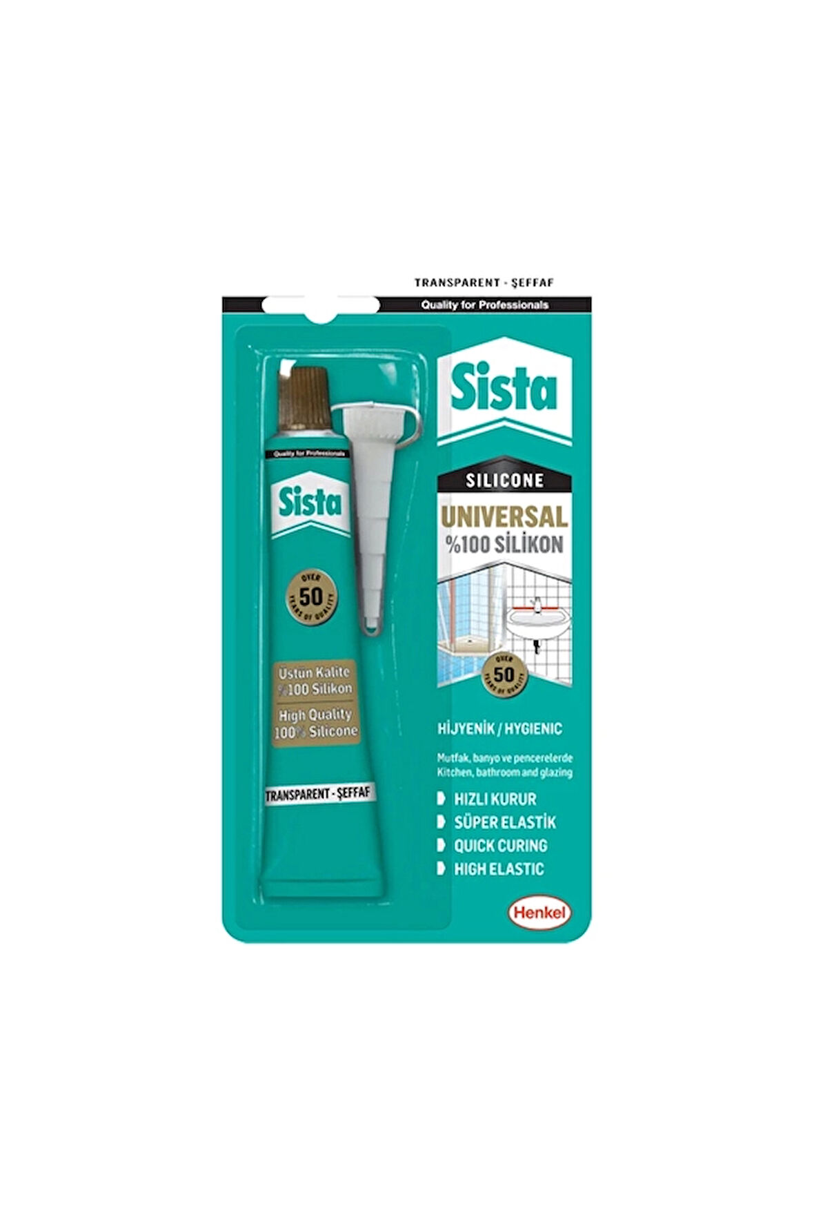 4 ADET   Beyaz Silikon Sista Tup 50G