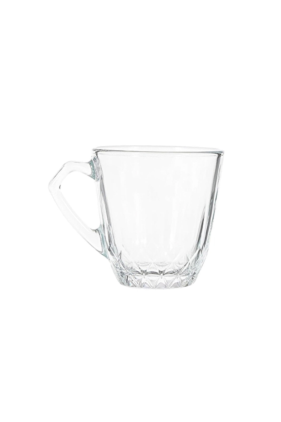 4 ADET   Paşabahce Mercan Kulplu Çay Bardağı 6'lı 160 cc