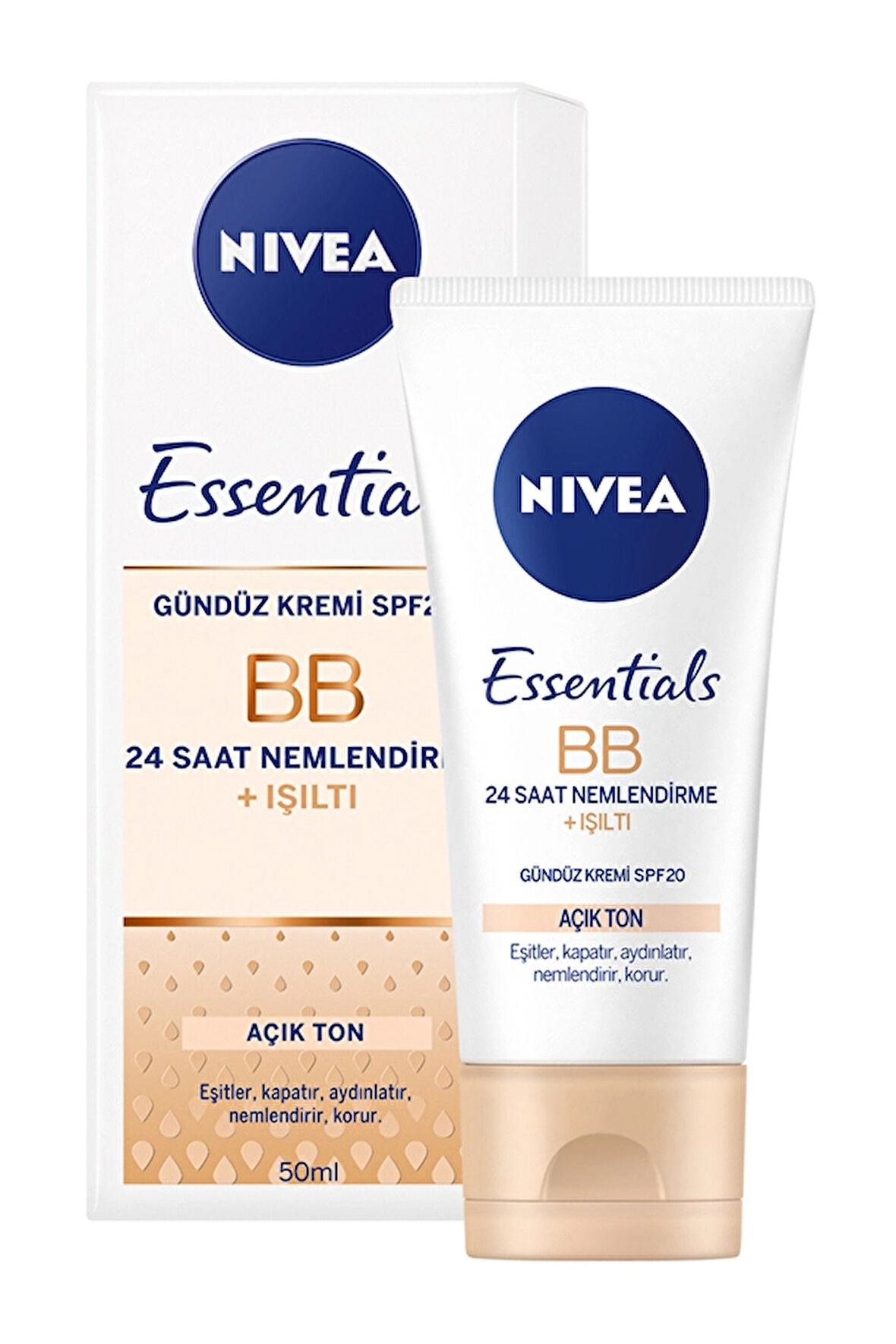 4 ADET   Nivea BB Krem Açık Ton 50 ml
