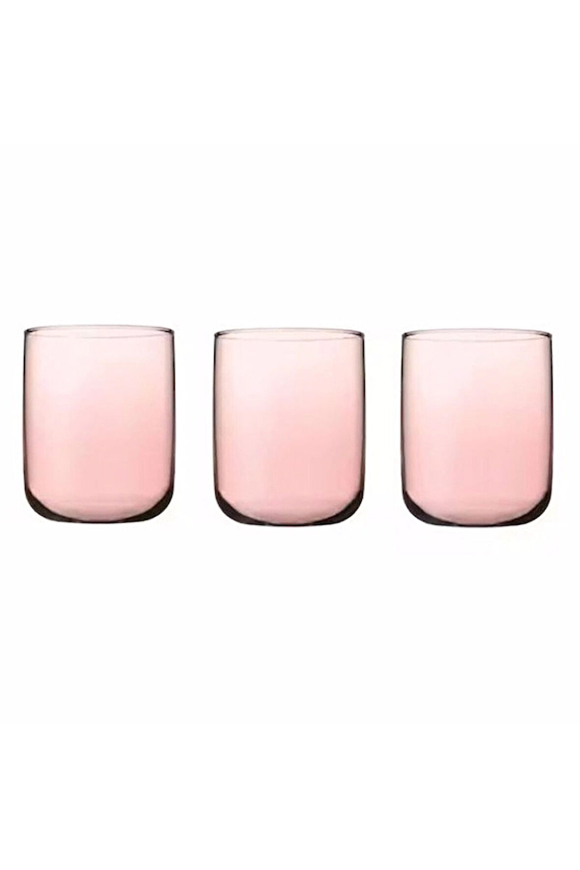 4 ADET   Paşabahçe Iconic Bardak 280 cc 3'lü Pembe