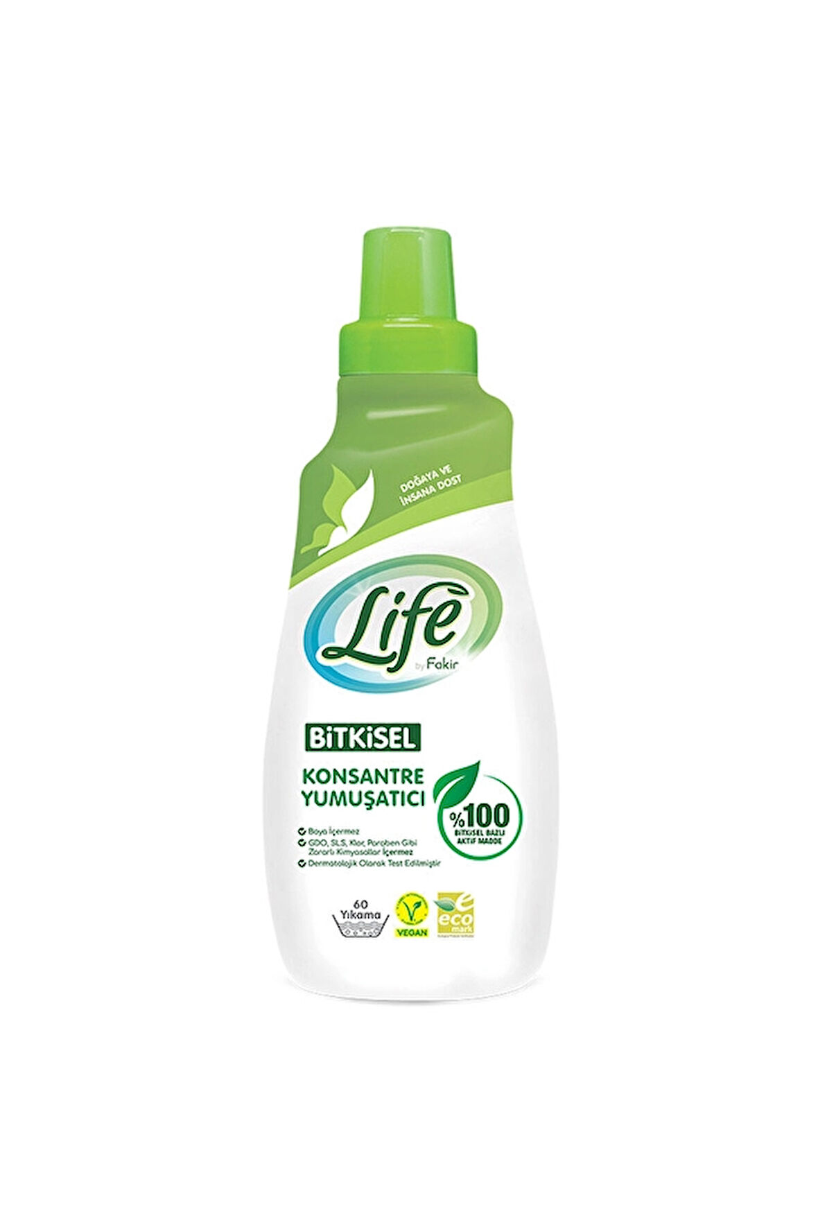 4 ADET   Life by Fakir Bitkisel Konsantre Çamaşır Yumuşatıcısı 1500 ml (60 yıkama)
