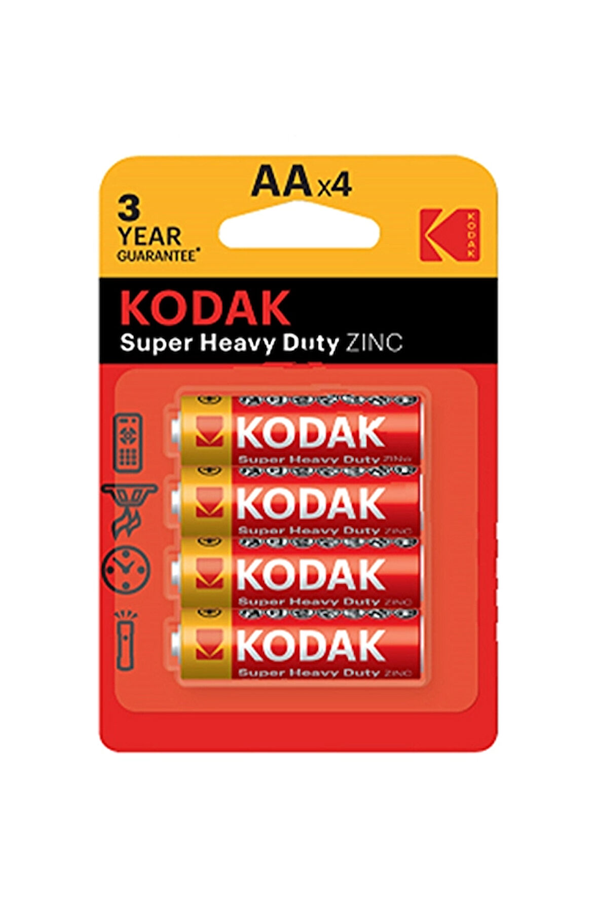 4 ADET   Kodak Çinko Karbon Kalem Pil 4'lü