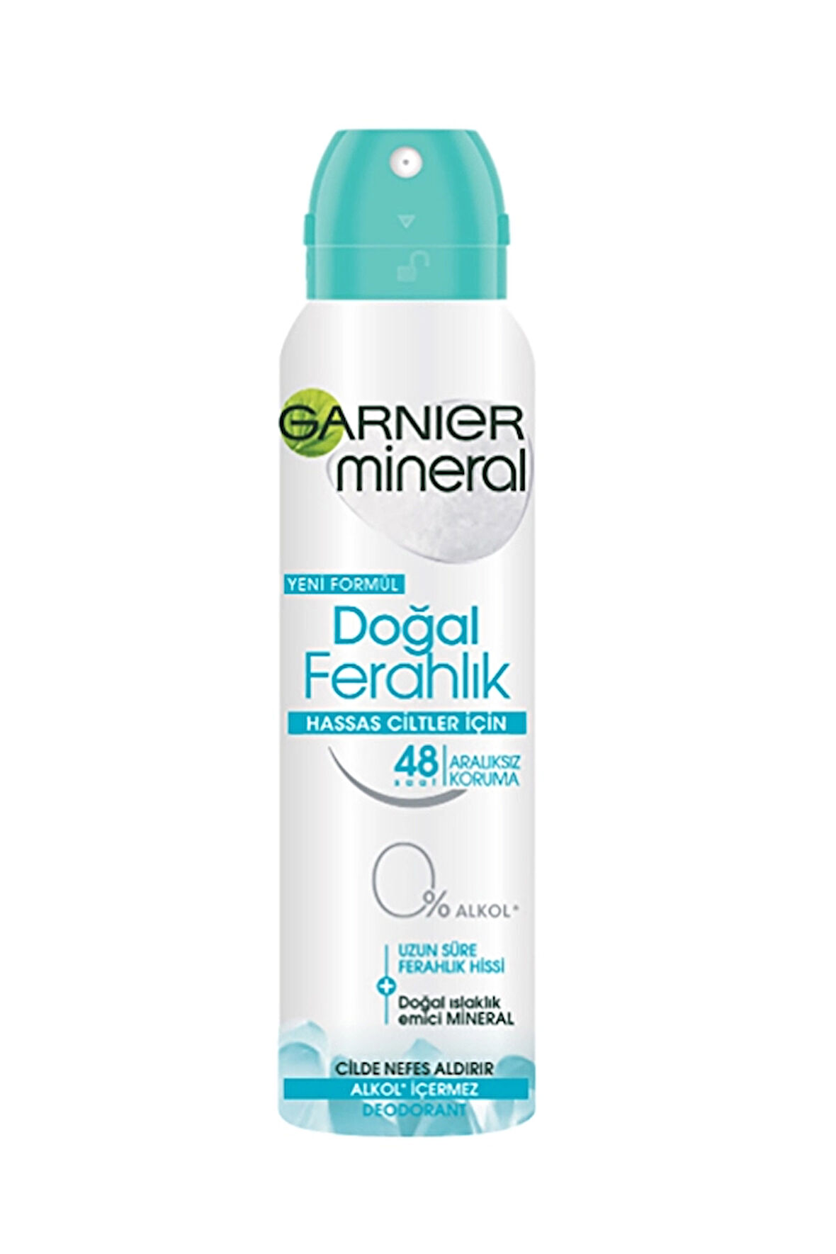 4 ADET   Garnier Mineral Deodorant Doğal Ferahlık Sprey Kadın 150 ml