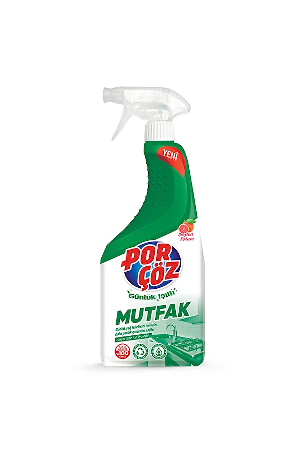 4 ADET   Porçöz Yüzey Temizleyici Sprey 750 ml Mutfak
