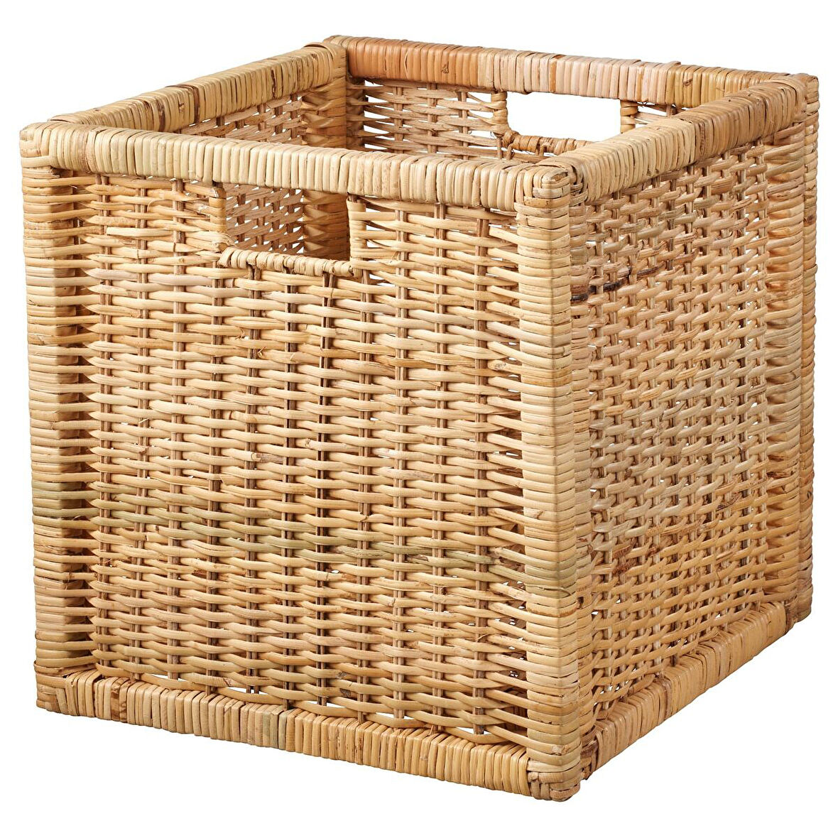 Sepet, rattan, 32x34x32 cm