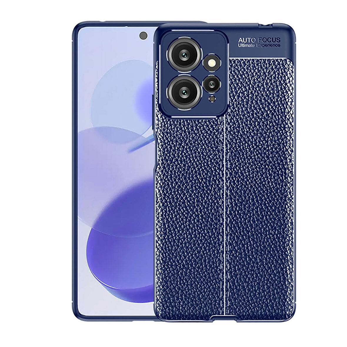 Xiaomi Redmi Note 12 4G ile Uyumlu Kılıf Deri Görünümlü Silikon Telefon Kılıfı Kapak