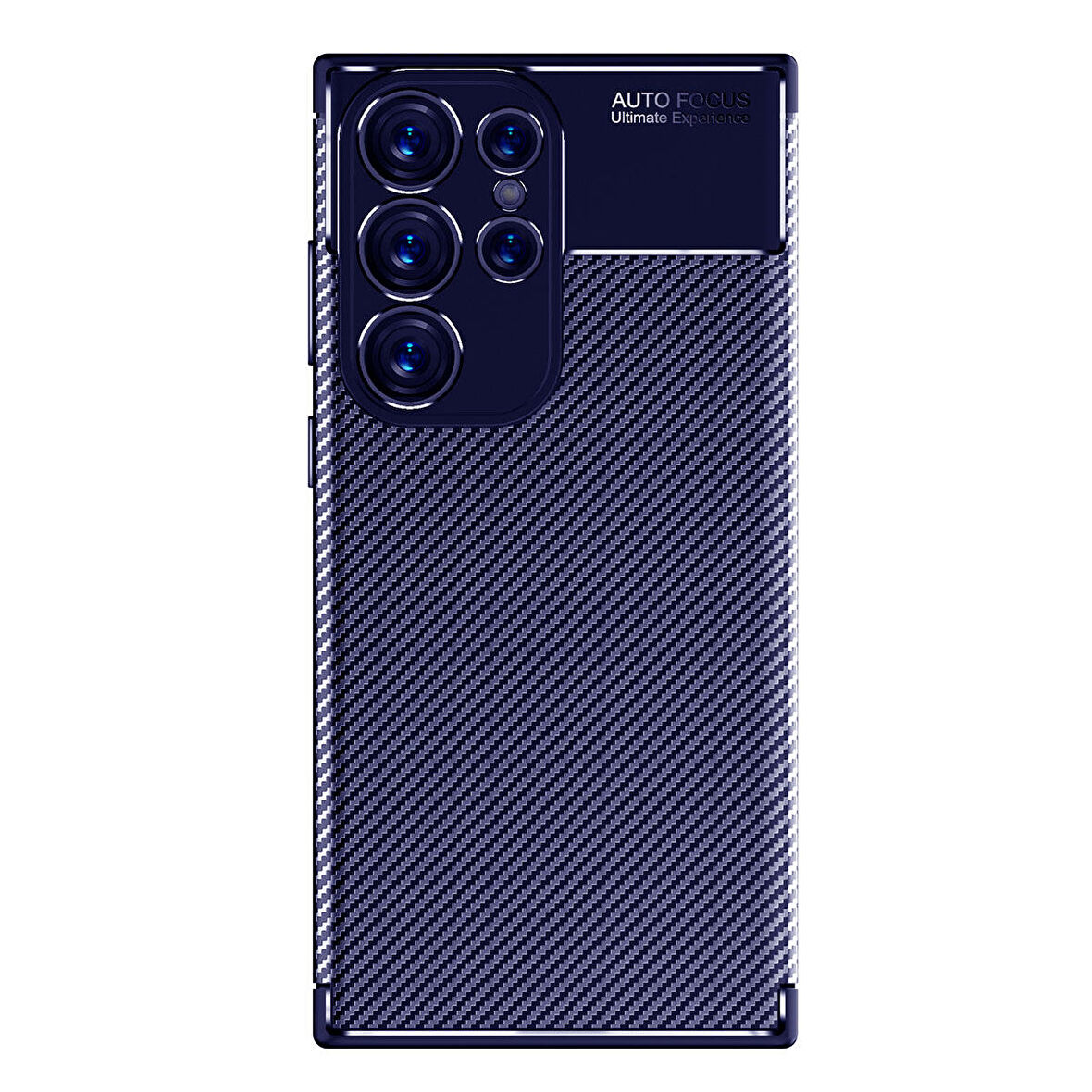 Samsung Galaxy S23 Ultra ile Uyumlu Kılıf Focus Karbon Tasarım Telefon Kılıfı Kapak