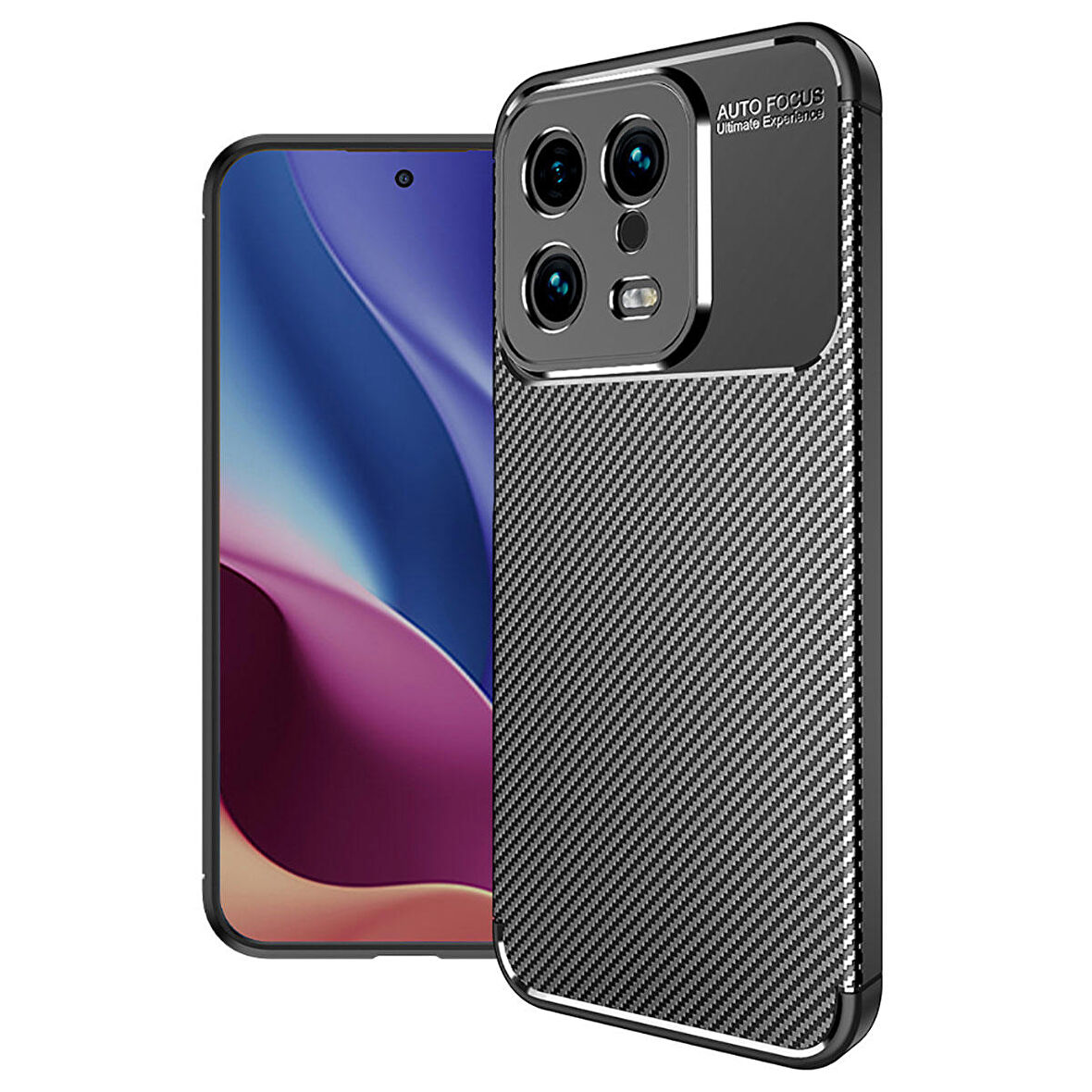 Xiaomi Mi 13 ile Uyumlu Kılıf Focus Karbon Tasarım Telefon Kılıfı Kapak