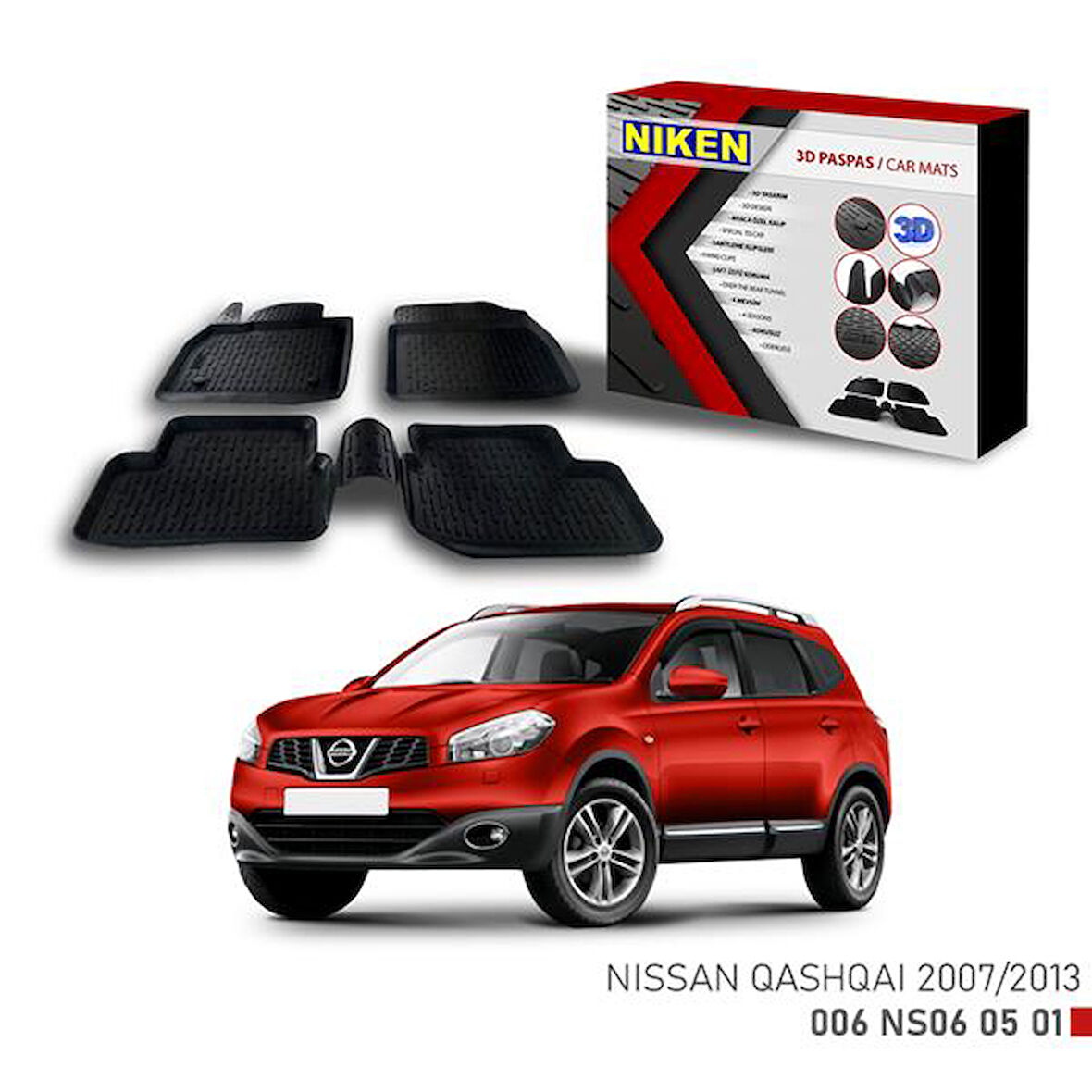 3D PASPAS NISSAN QASHQAI 2007-2013
