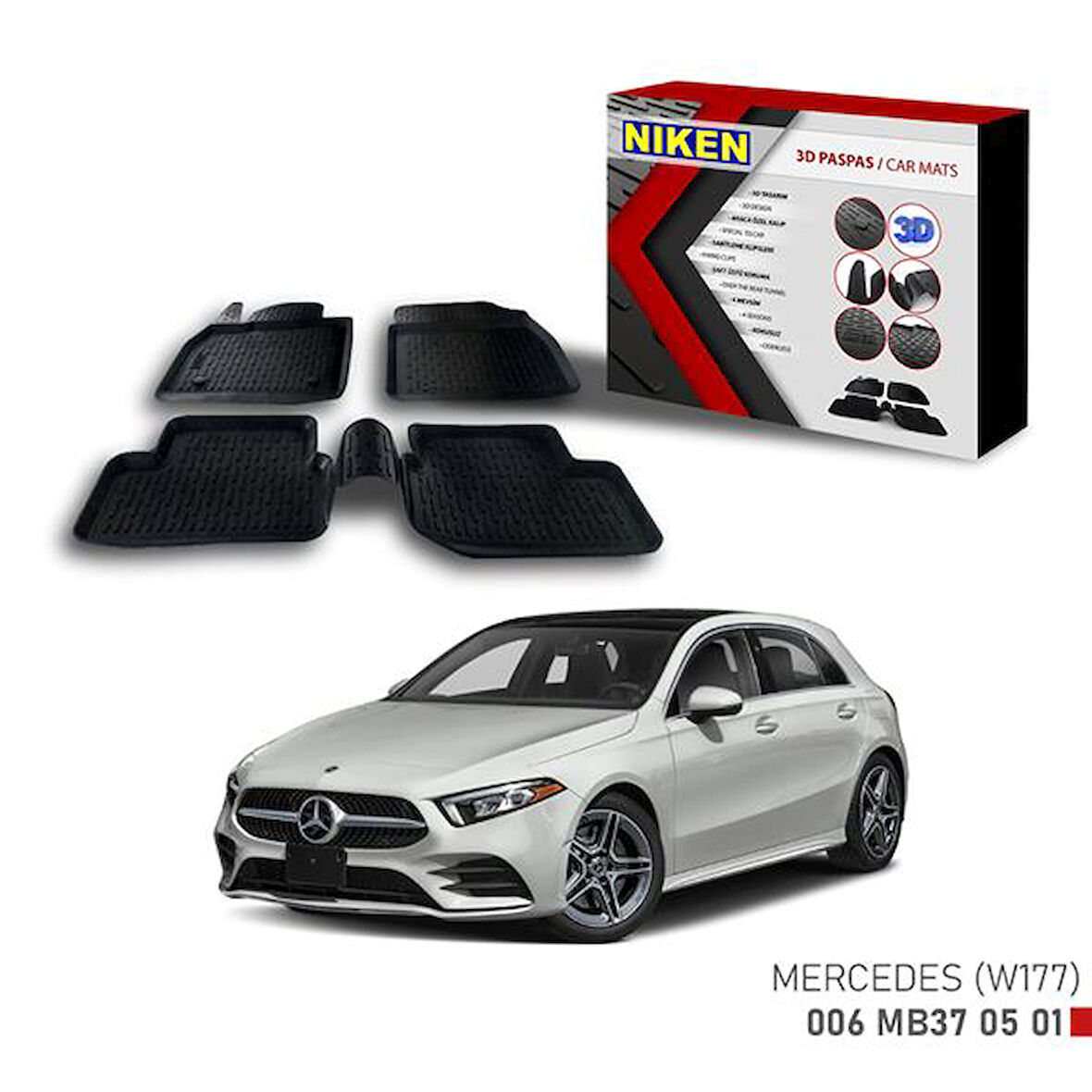 3D PASPAS MERCEDES W 177 A -KLASSE 2019-