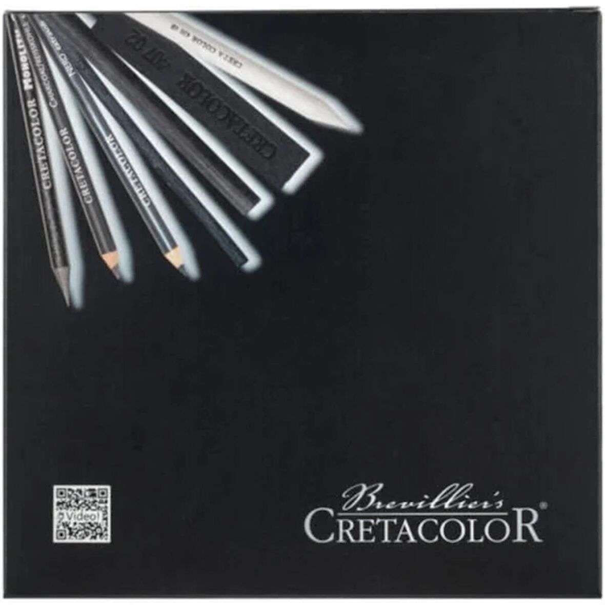 Cretacolor Black Box Drawing Set Premium Eskiz Çizim Seti 20'li Ahşap Kutu / 46040