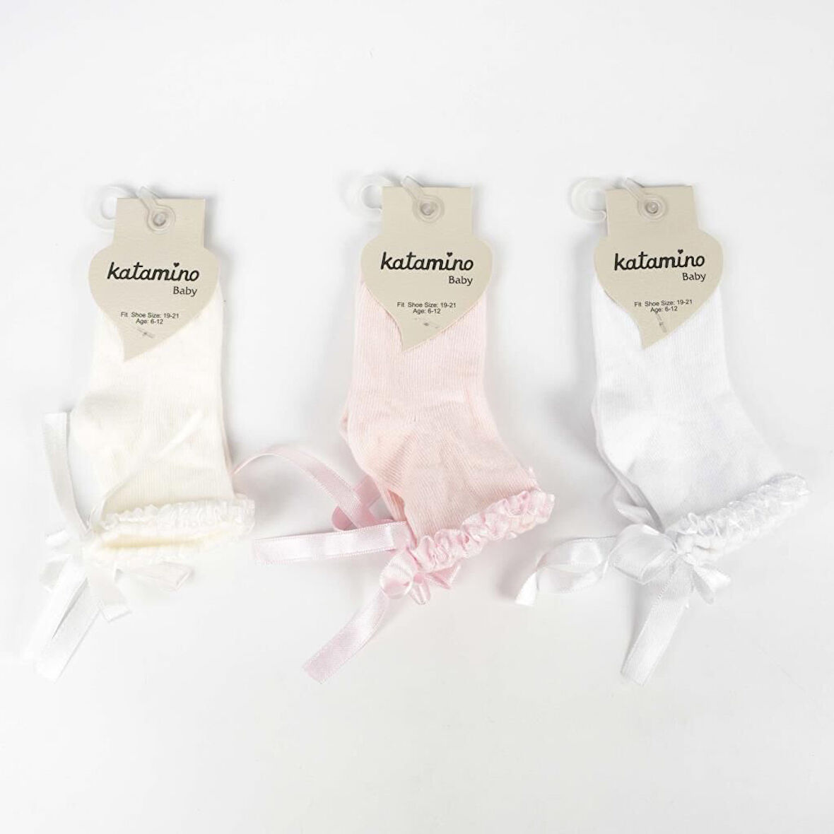 Katamino Oben Aks Kız Bebek Soket Çorap K48019 Asorti