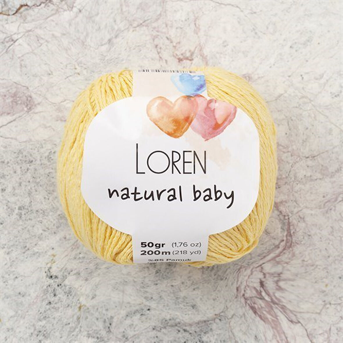 Loren Natural Baby Sarı El Örgü İpi - R086 - 33942