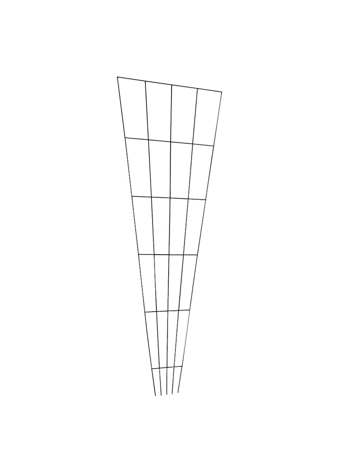 Çiçek Destek Kafesi Antrasit 150cm V Dizayn