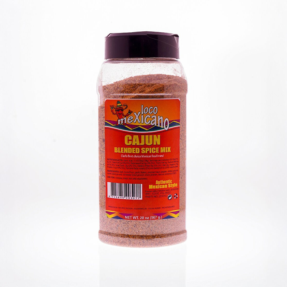 Loco Mexicano Cajun Baharati 567 Gr