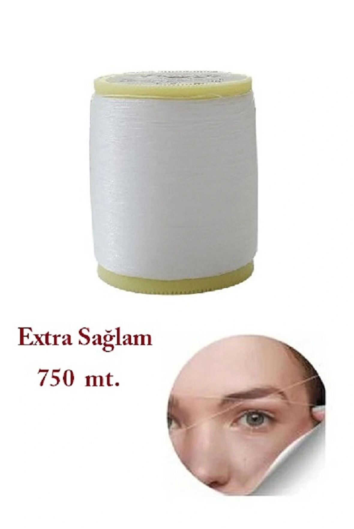 Neva Kuaför ve Epilasyon İpliği - 750 mt - Beyaz