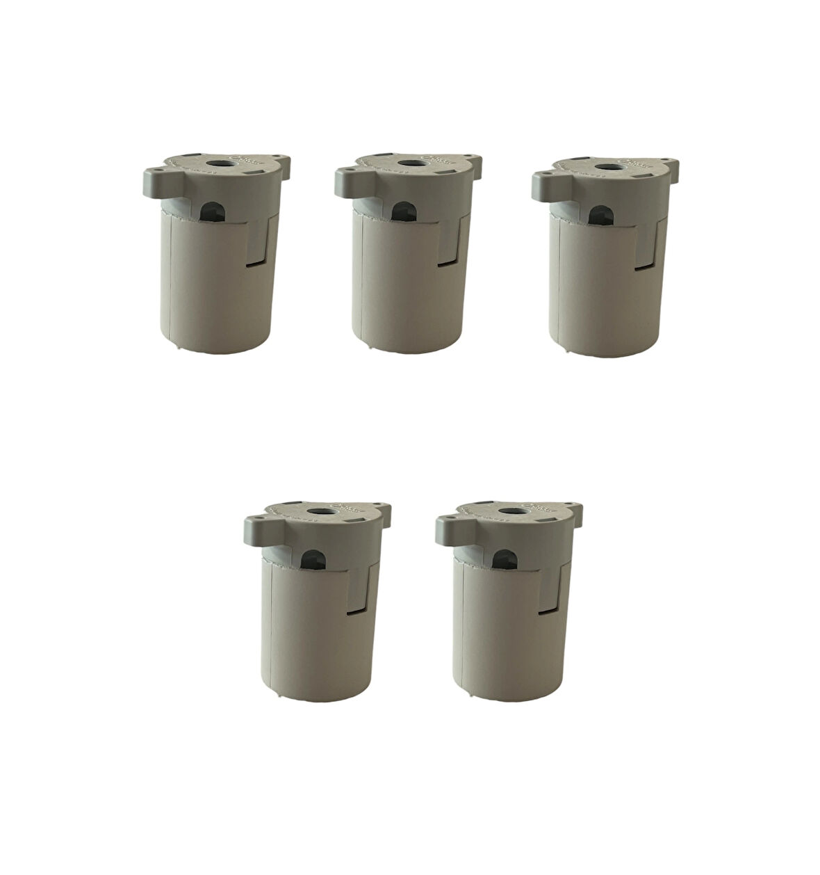 Sıva Üstü Duy E27 Vidasız Geçmeli Donanma Duyu Bakalit Beyaz (250V-4A) 5 Adet