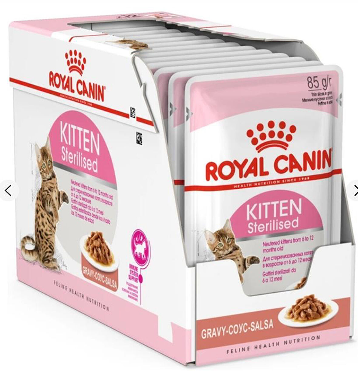 Royal Canin Kitten Gravy Sterilised Kısırlaştırılmış Yavru Kedi Konservesi 85gr 12'li Paket