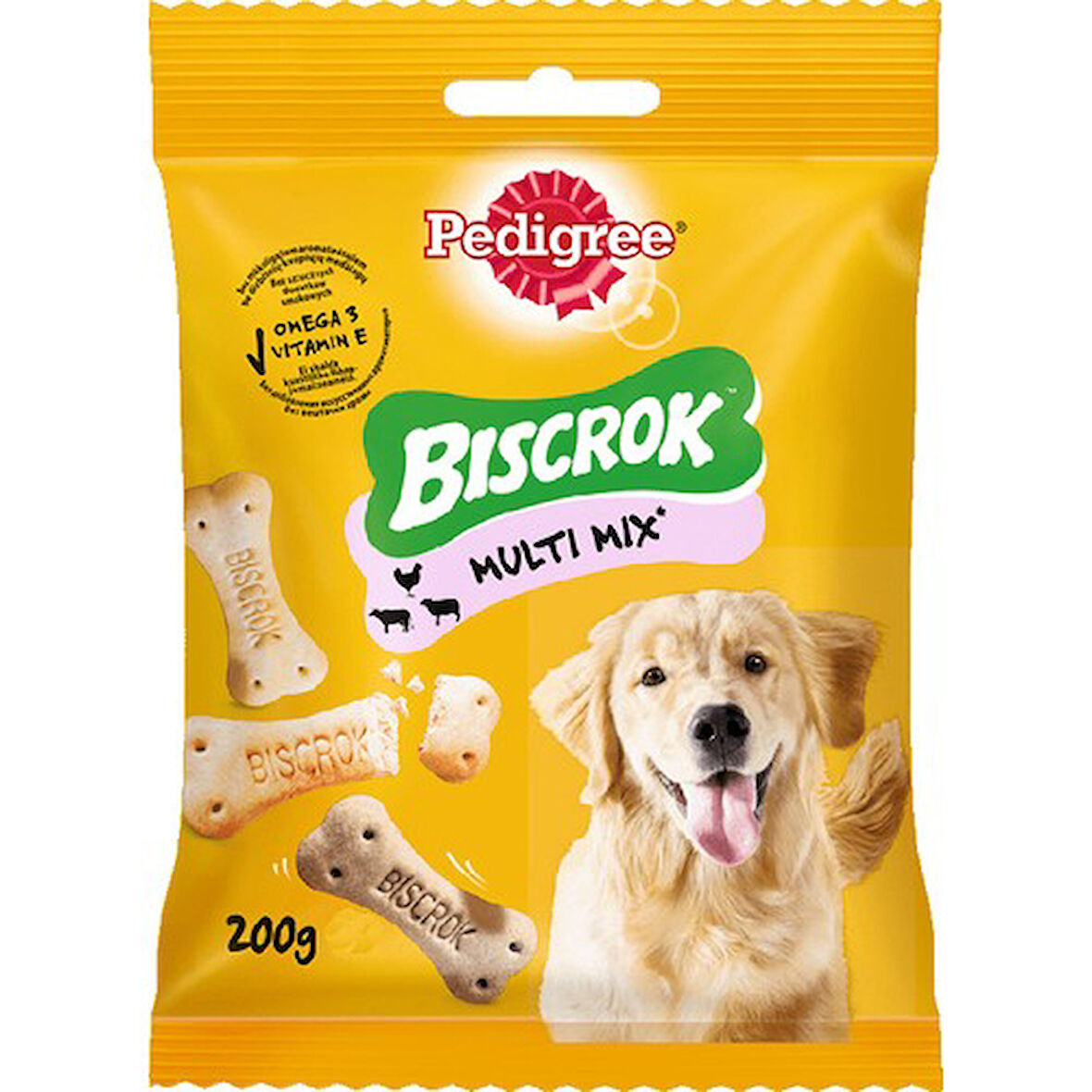 Pedigree Biscrok Bisküvi Köpek Ödül Maması 200 gr x 3 Adet