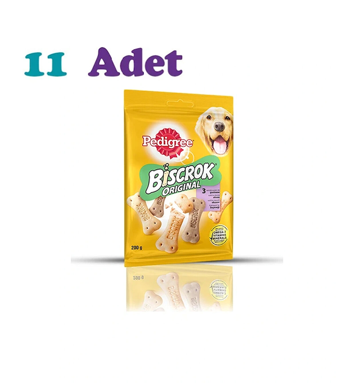 Pedigree Biscrock Karışık Yetişkin Bisküvi 200 gr  x 11 Adet