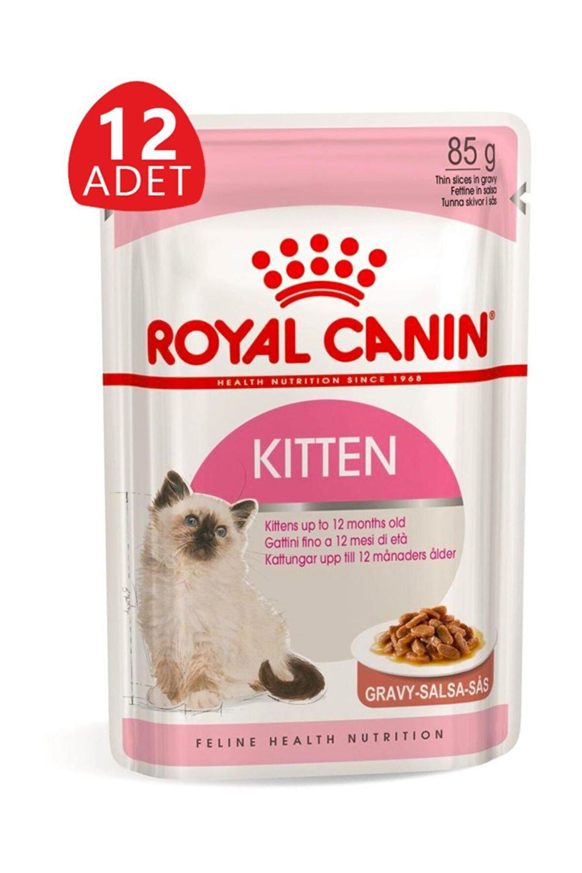 Royal Canin Kitten Gravy Pouch Yavru Kedi Maması 85 Gr x 12 adet