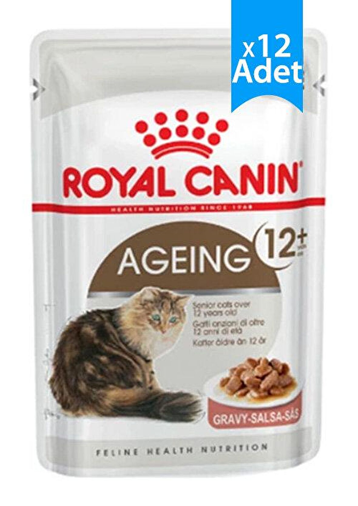 Royal Canin Gravy Ageing  12 Yaşlı Kedi Yaş Maması 85 Gr-(12 Adetx85 Gr)