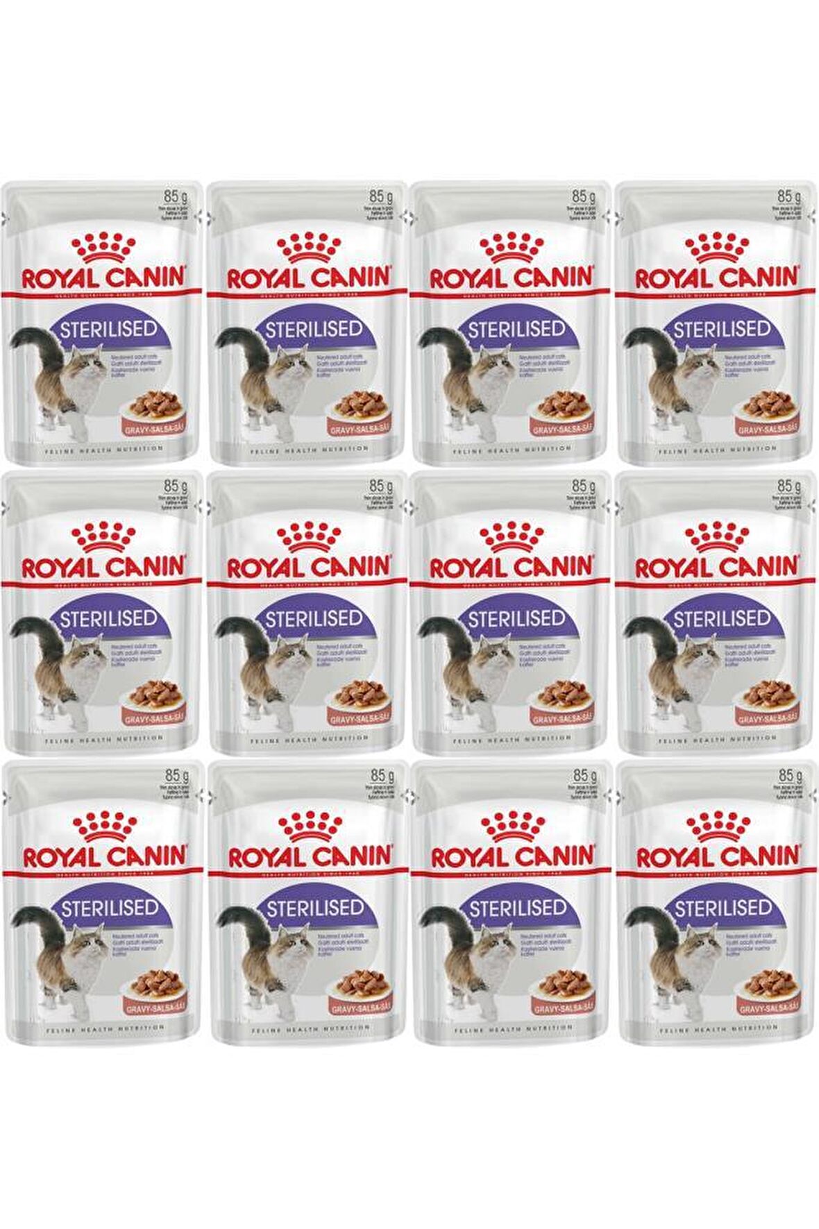 Royal Canin Gravy Sterilised Kisirlastirilmis Yas Kedi Mamasi 85 Gr 12 Adet