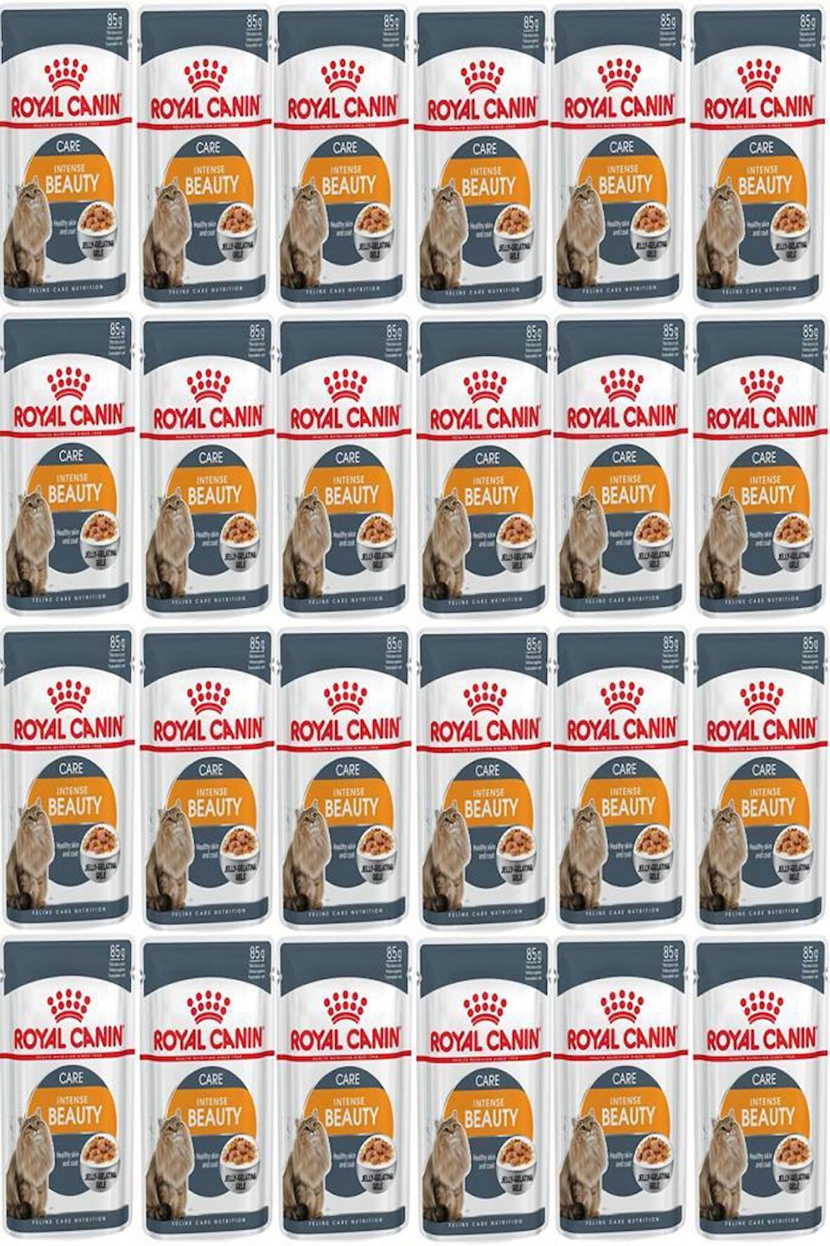 Royal Canin Intense Beauty Jel İçinde Yetişkin Kedi Konservesi 85gr 24 Adet