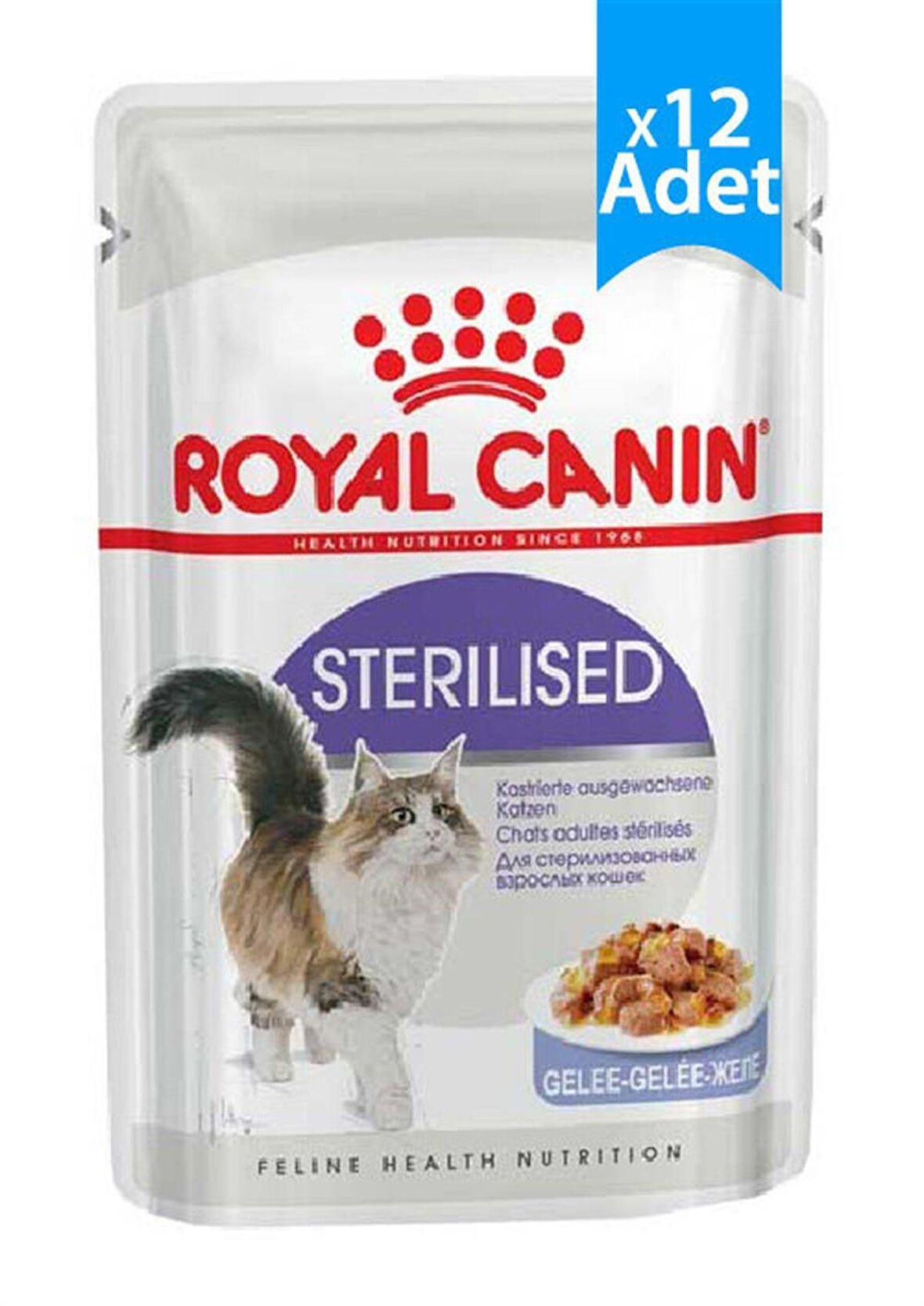 Royal Canin Pouch Jelly Sterilised Kısırlaştırılmış Yaş Kedi Maması 85 Gr x 12 adet