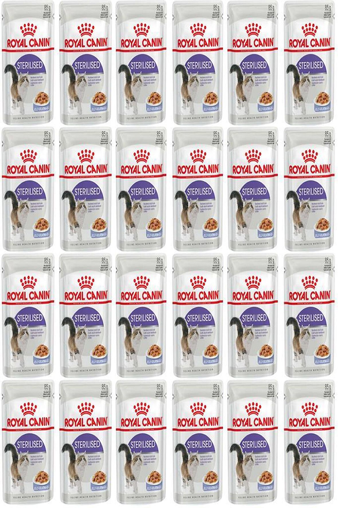 Royal Canin Jelly Sterilised Kısırlaştırılmış Yaş Kedi Maması 85 Gr 24 Adet