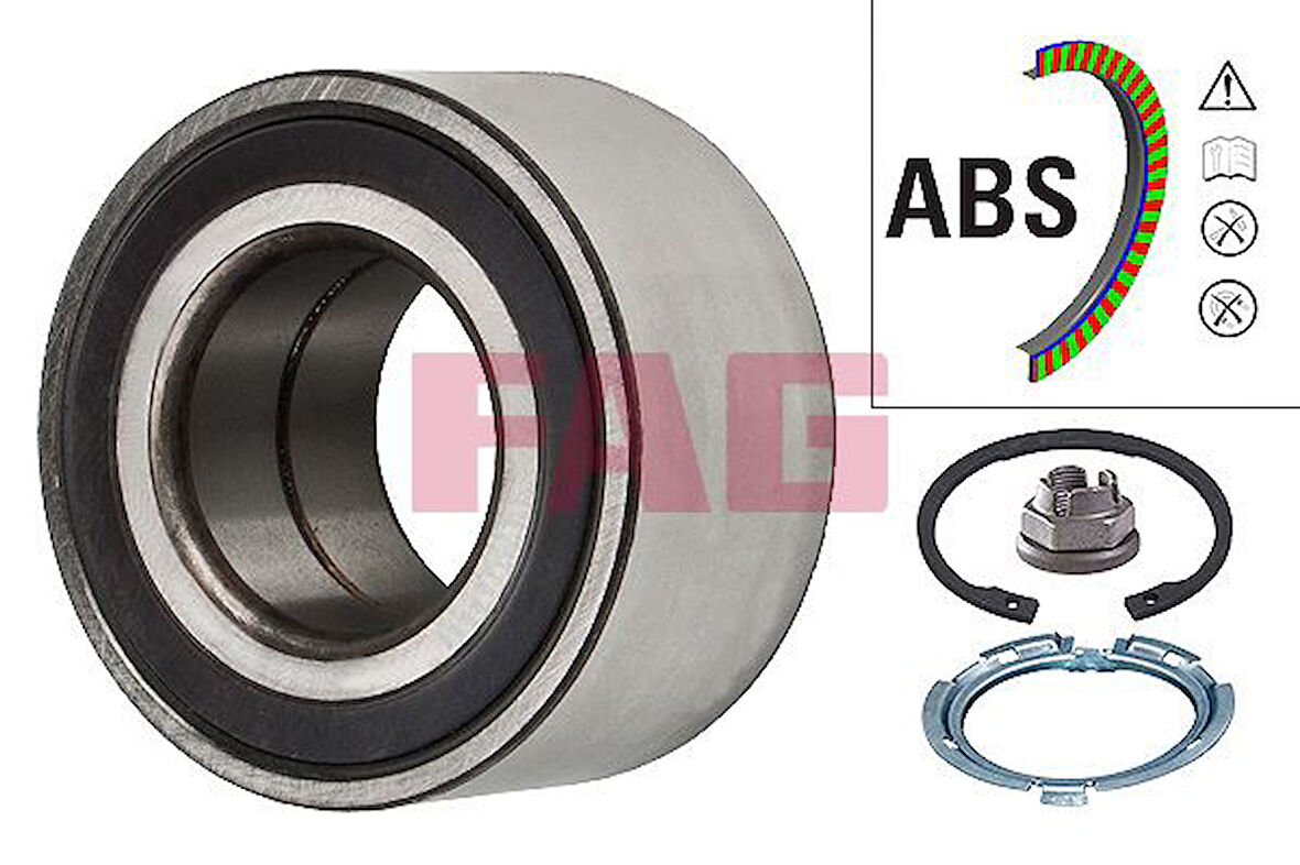 TEKER RULMANI ON RENAULT MEGANE CLIO CAPTUR KANGOO LOGAN SANDERO / MERCEDES CITAN W415 / NISSAN MIC RA K12 2003-2010 / NOTE E11 2006-2012 ABS LI 402104249R A4153340700 7701207677