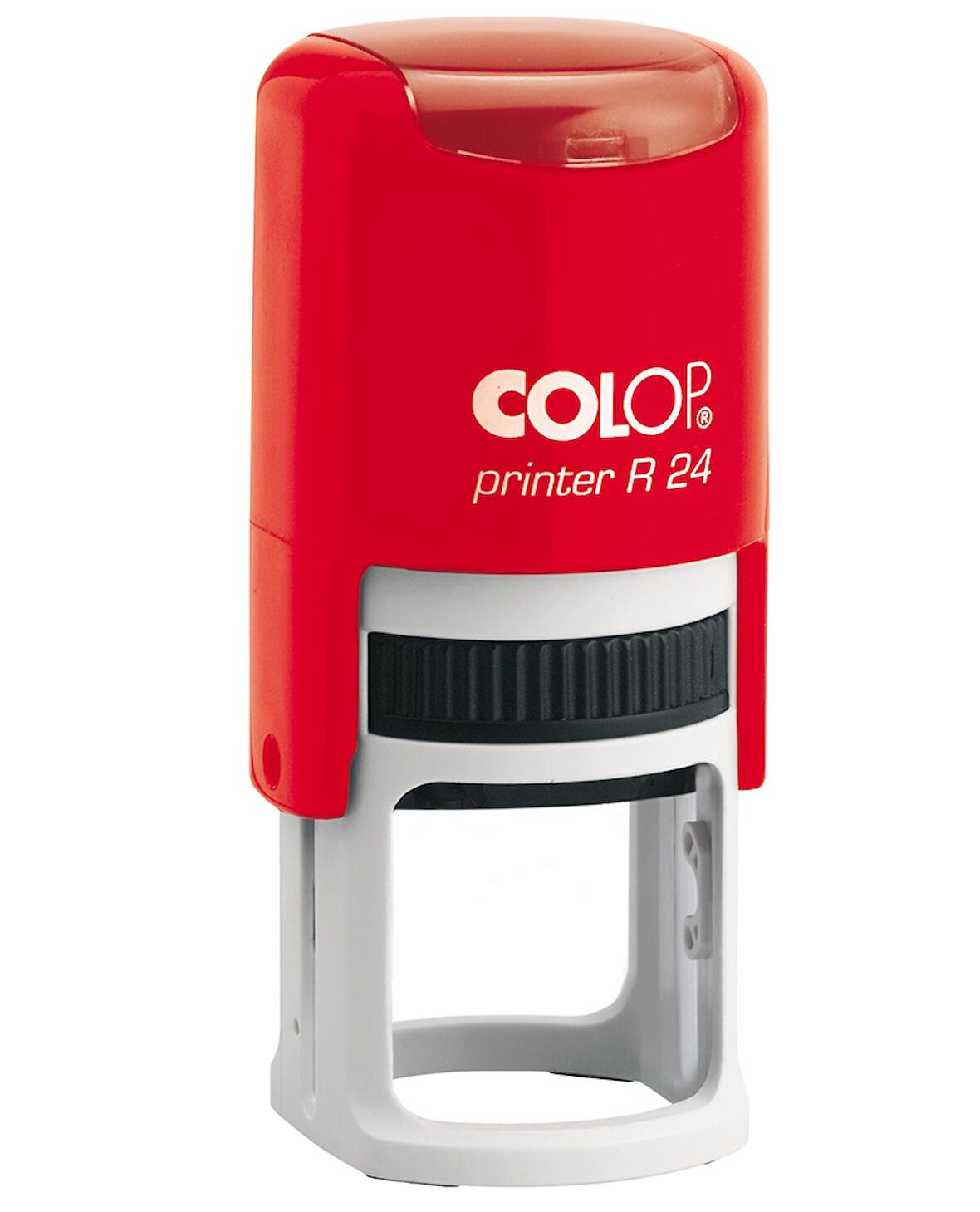 COLOP R24 YUVARLAK KIRMIZI KASA SİYAH KEÇE - 24MM