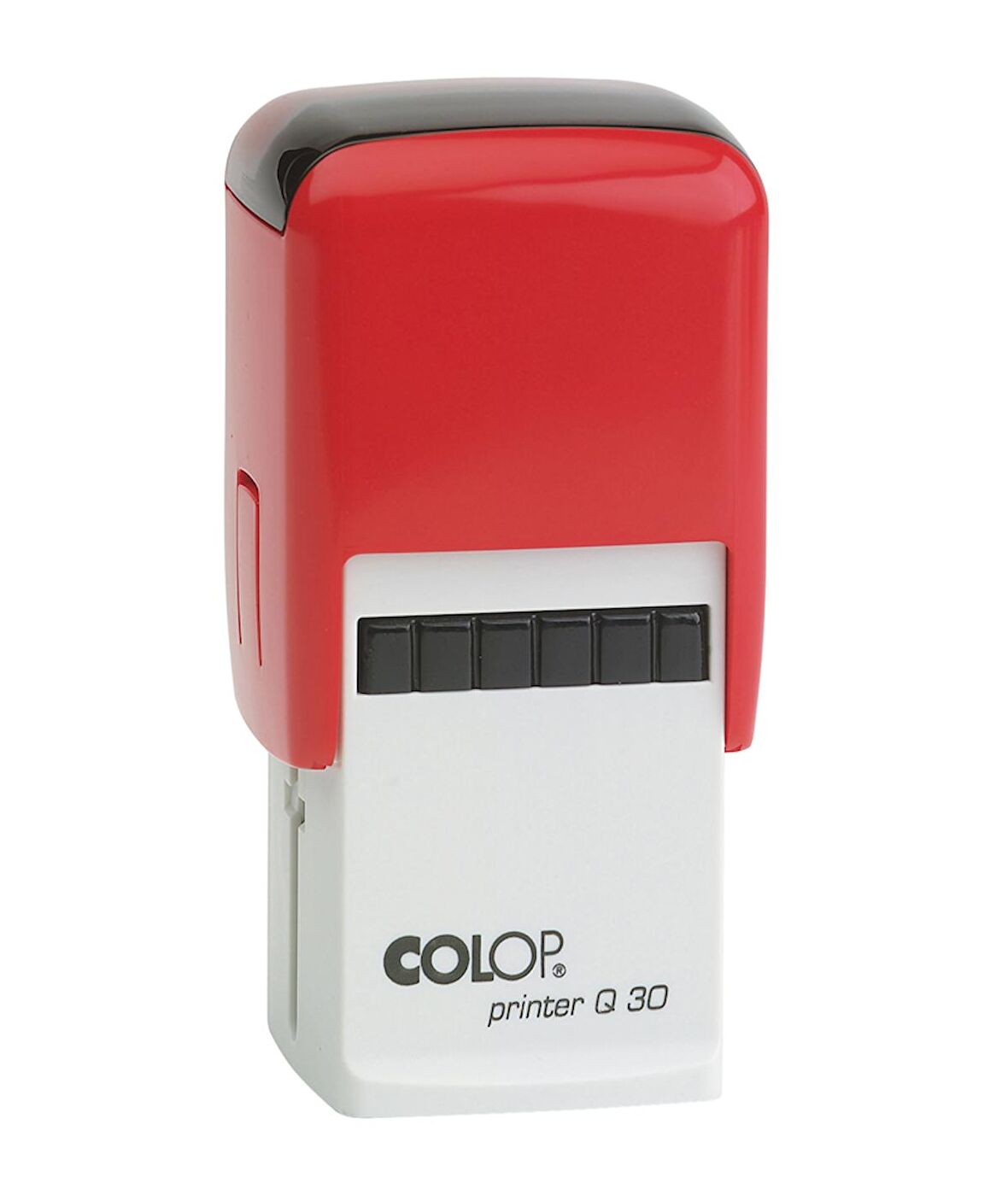 COLOP Q30 KARE KIRMIZI KASA SİYAH KEÇE - 30X30MM