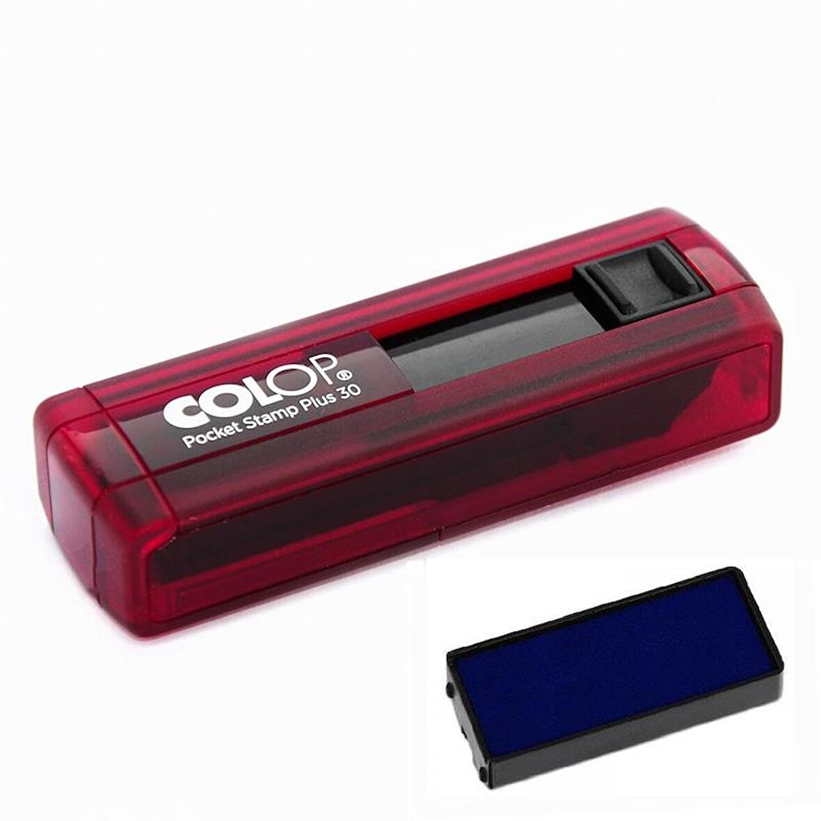 COLOP CEP30 KAŞE KIRMIZI KASA MAVİ KEÇE (18*47)