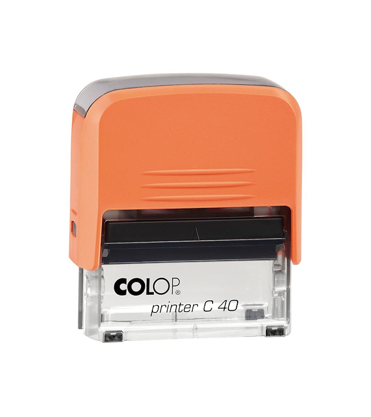 COLOP PRINTER C40 TURUNCU KASA MAVİ KEÇE - 23X59MM
