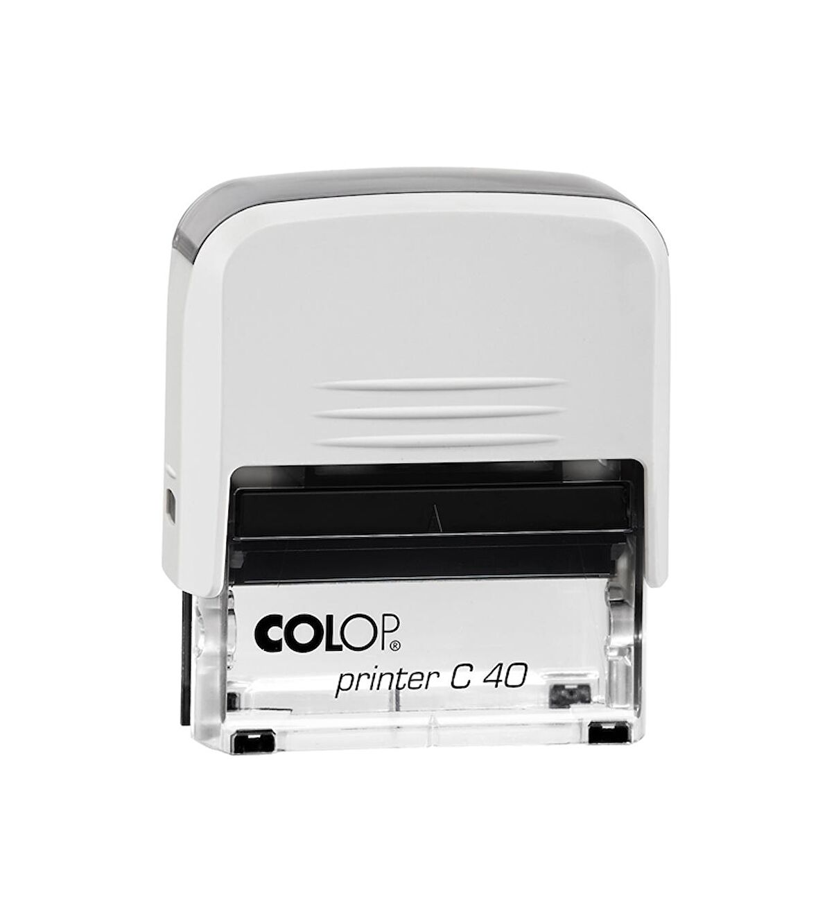 COLOP PRINTER C40 BEYAZ KASA MAVİ KEÇE - 23X59MM