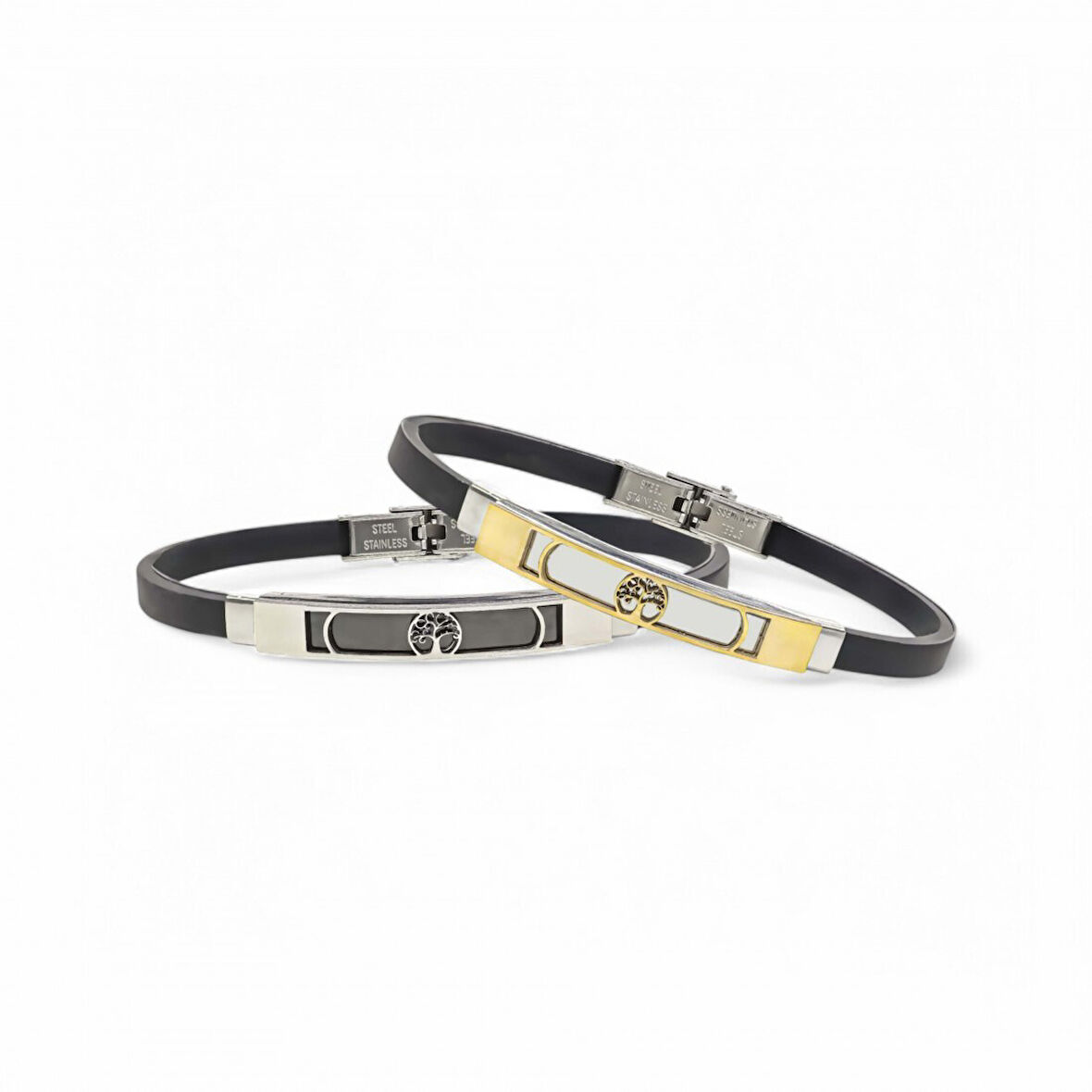   Hayat Ağacı Desenli Çelik Bileklik 3183SCB026 