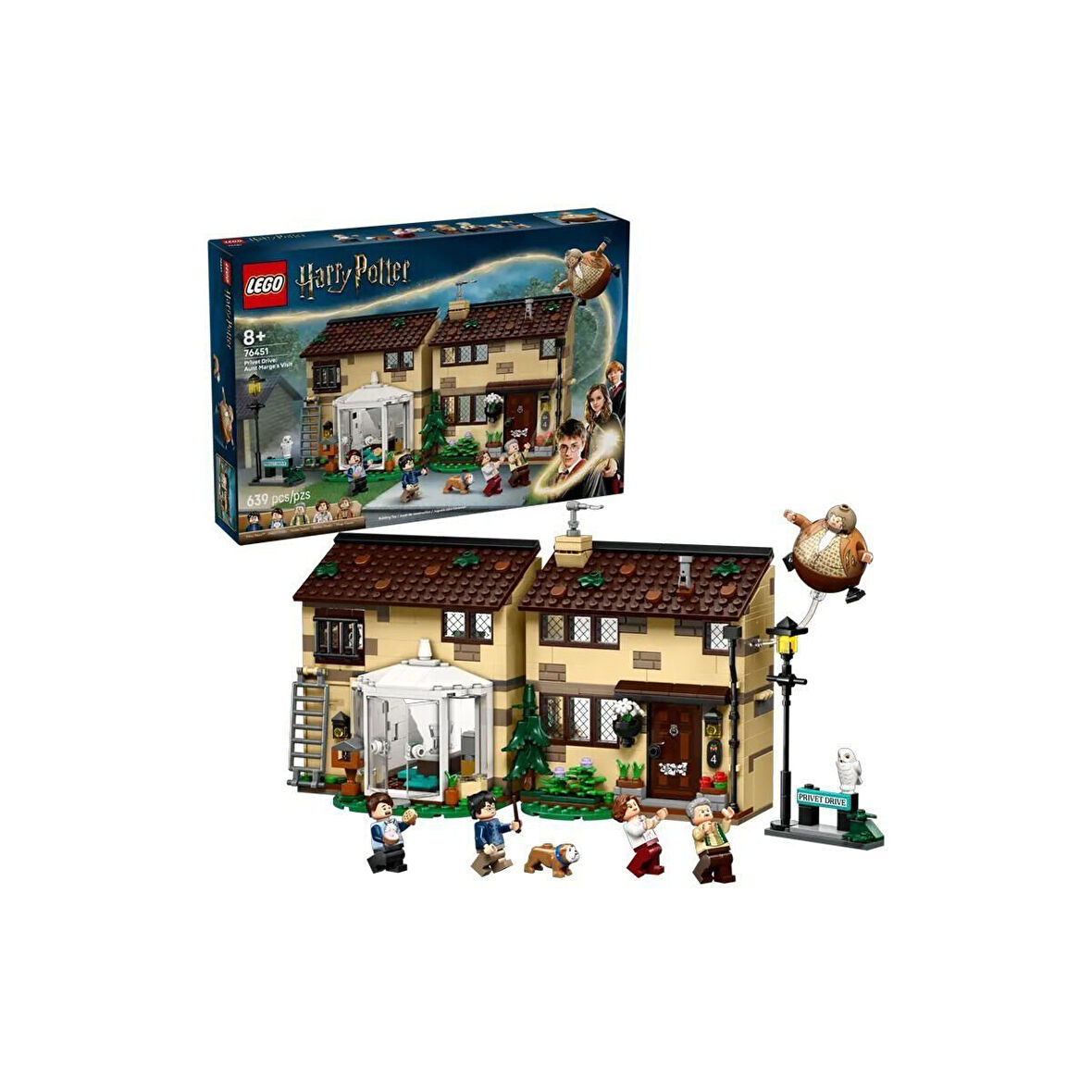 76451 Lego Harry Potter - Privet Drive: Marge Hala'nın Ziyareti 639 parça +8 yaş