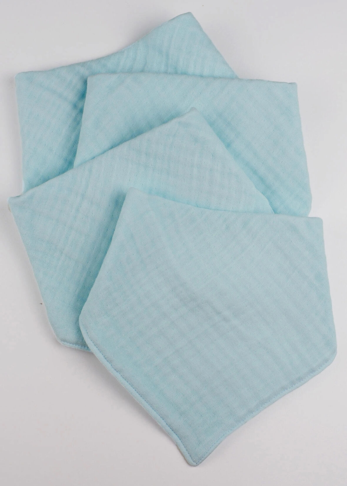 4 Katlı Muslin Salya Önlük 4’lü Set %100 Pamuk – Yumuşak ve Emici
