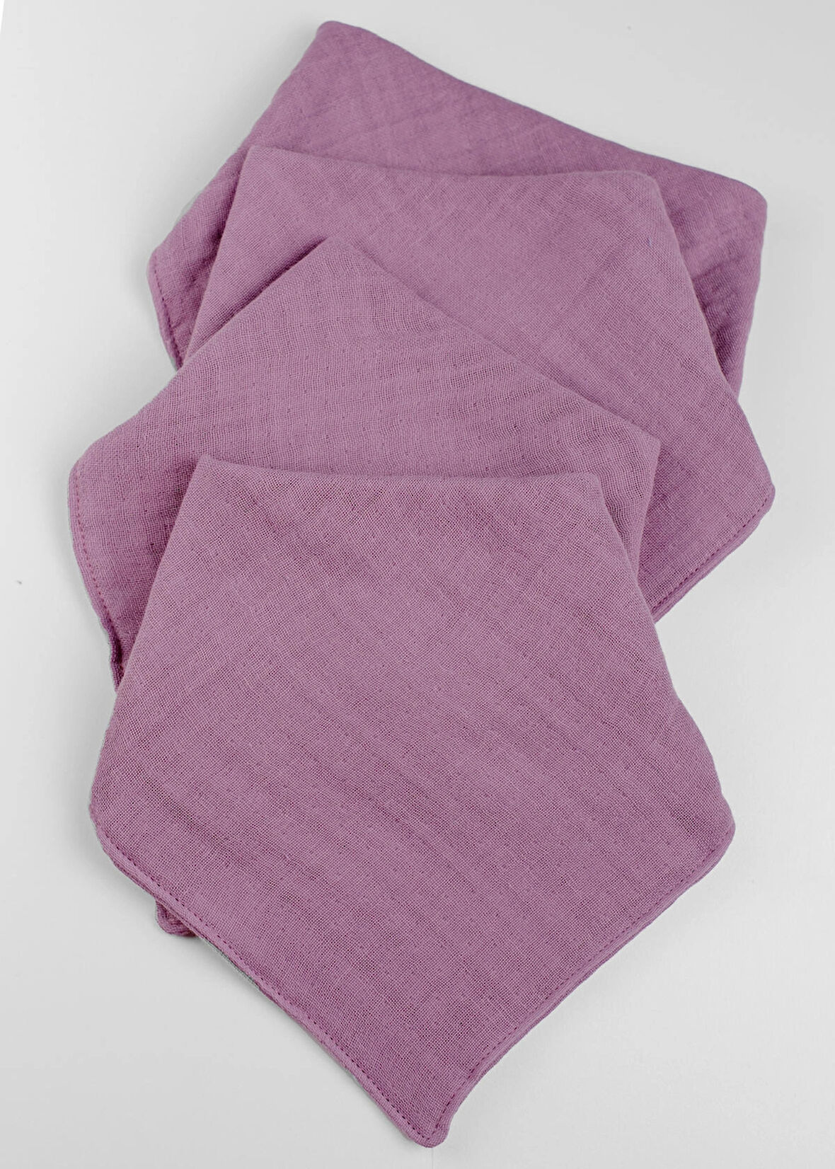 4 Katlı Muslin Salya Önlük 4’lü Set %100 Pamuk – Yumuşak ve Emici