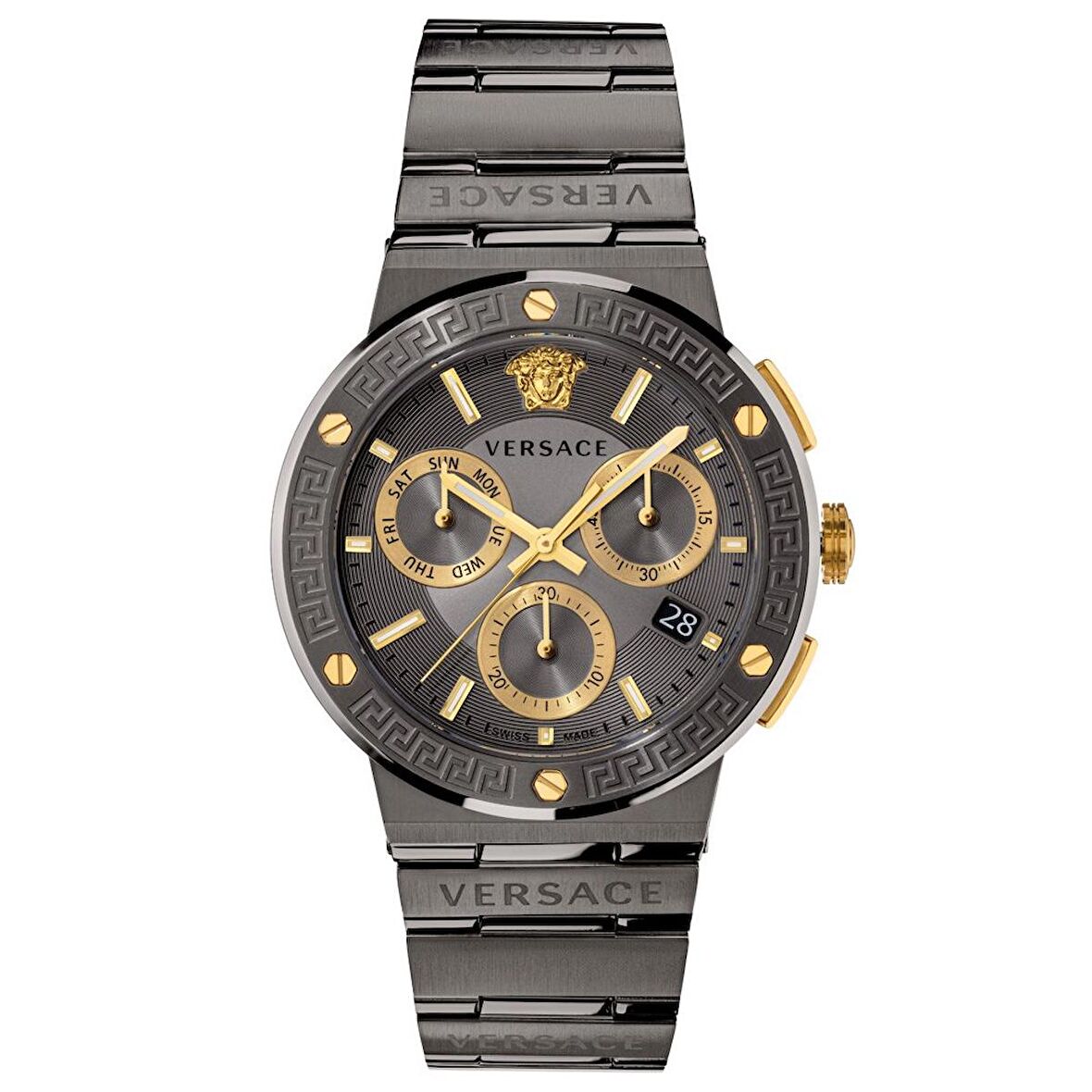 Versace Greca Logo Chrono VRSCVEZ900521 Erkek Kol  Saati