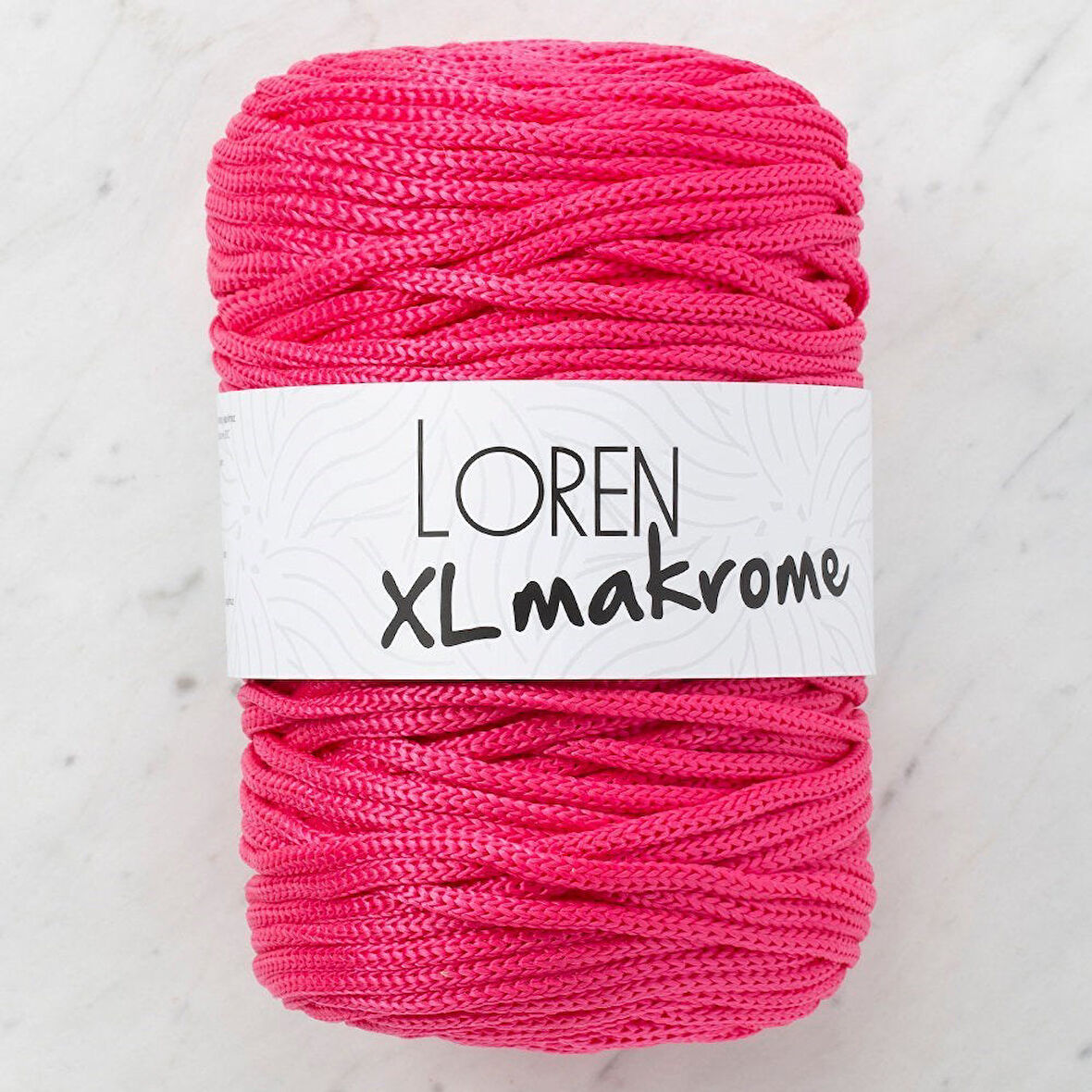Loren XL Makrome Fuşya El Örgü İpi - R013 - 33713