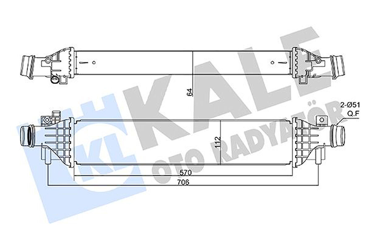 İNTERCOOLER AL/PL/BRZ CHEVROLET TRAX-OPEL MOKKA-VAUXHALL MOKKA 1302263 95026333