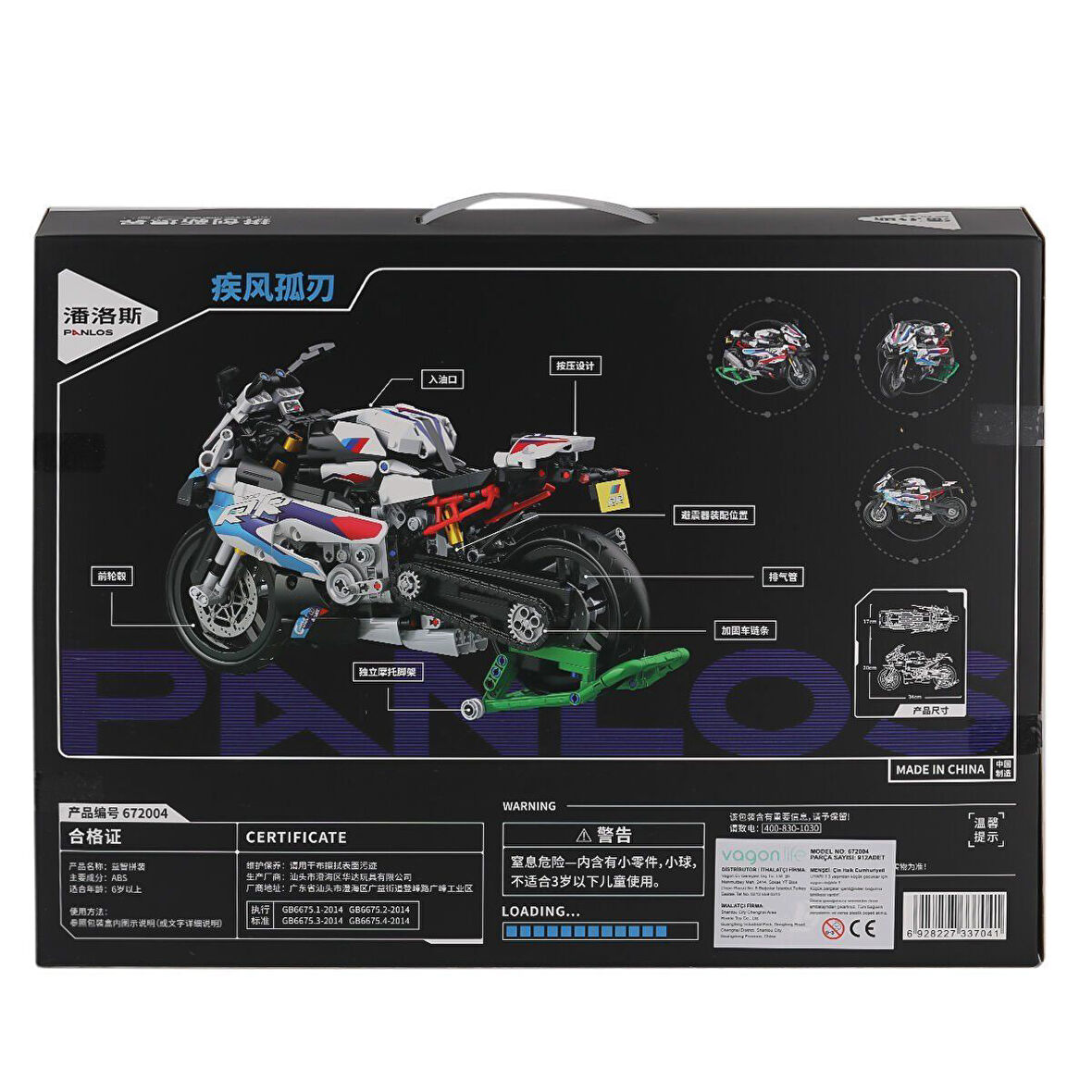 P672004 Panlos 1000RR Motor 912 Parça Blok Seti -Vagon life
