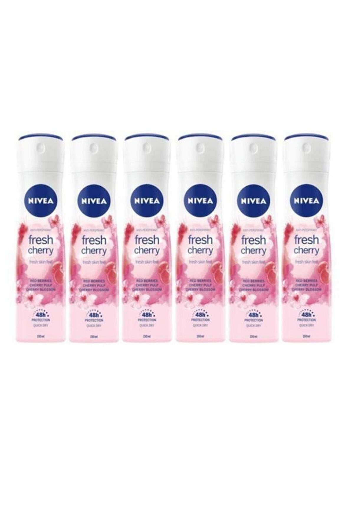 Nivea Fresh Cherry Kadın Deodorant 150 ml Sprey*6 Adet