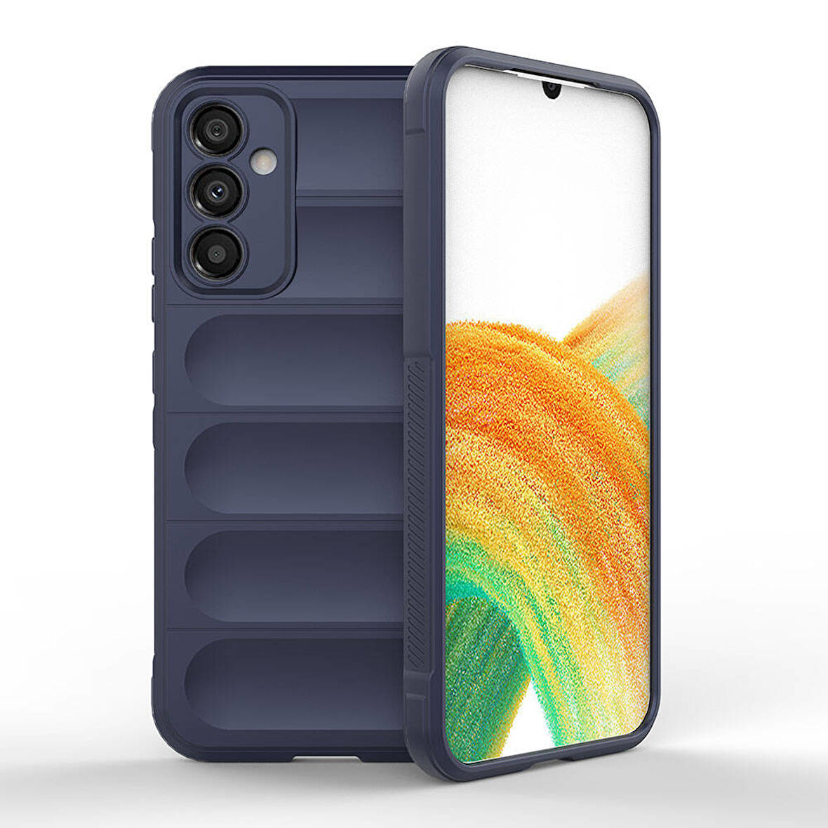 Samsung Galaxy A34  Uyumlu Kılıf Esnek TPU Oyuklu Arka Yüzey Tasarımlı Silikon Kapak